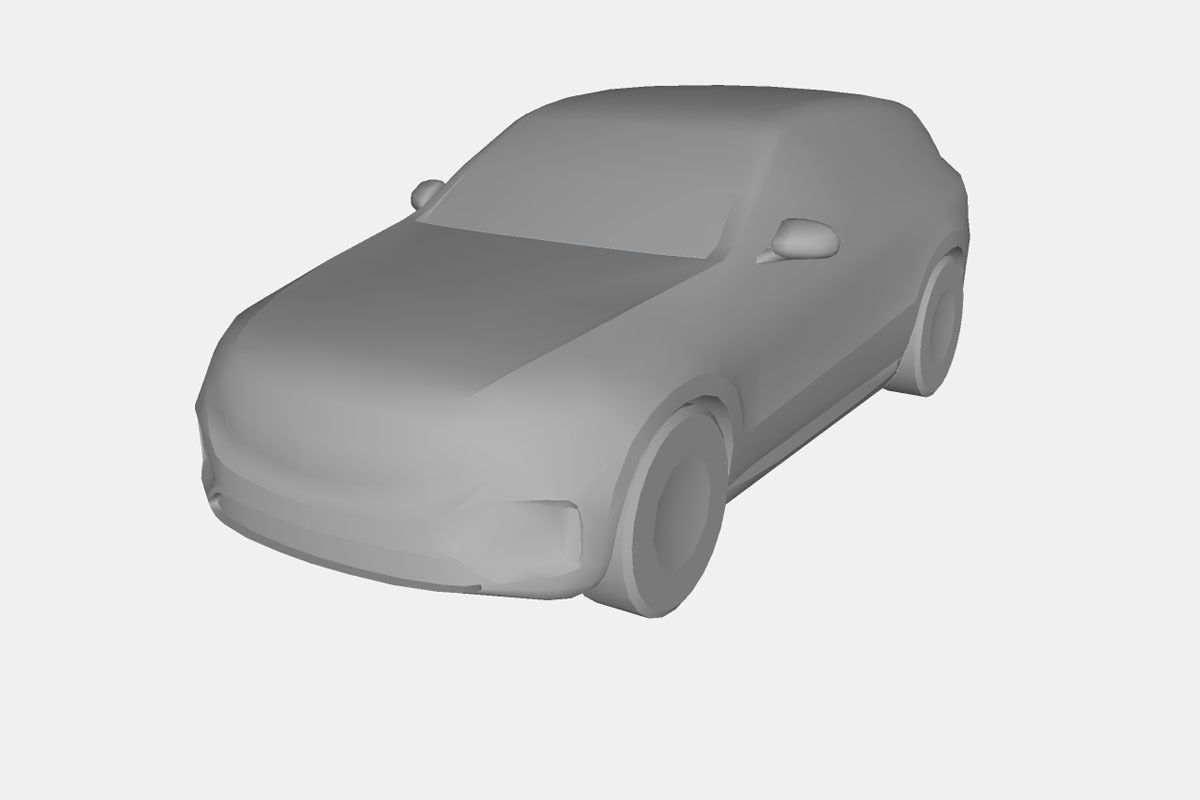 Mercedes-Benz EQC 2020 Low-poly 3D model_20