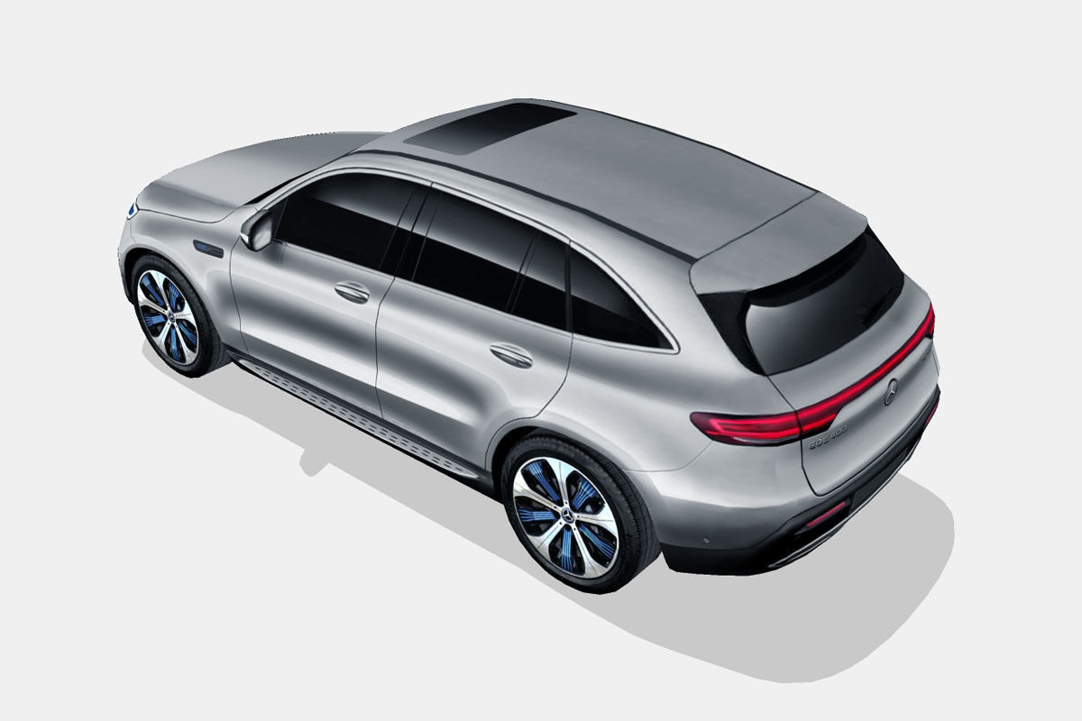 Mercedes-Benz EQC 2020 Low-poly 3D model_7