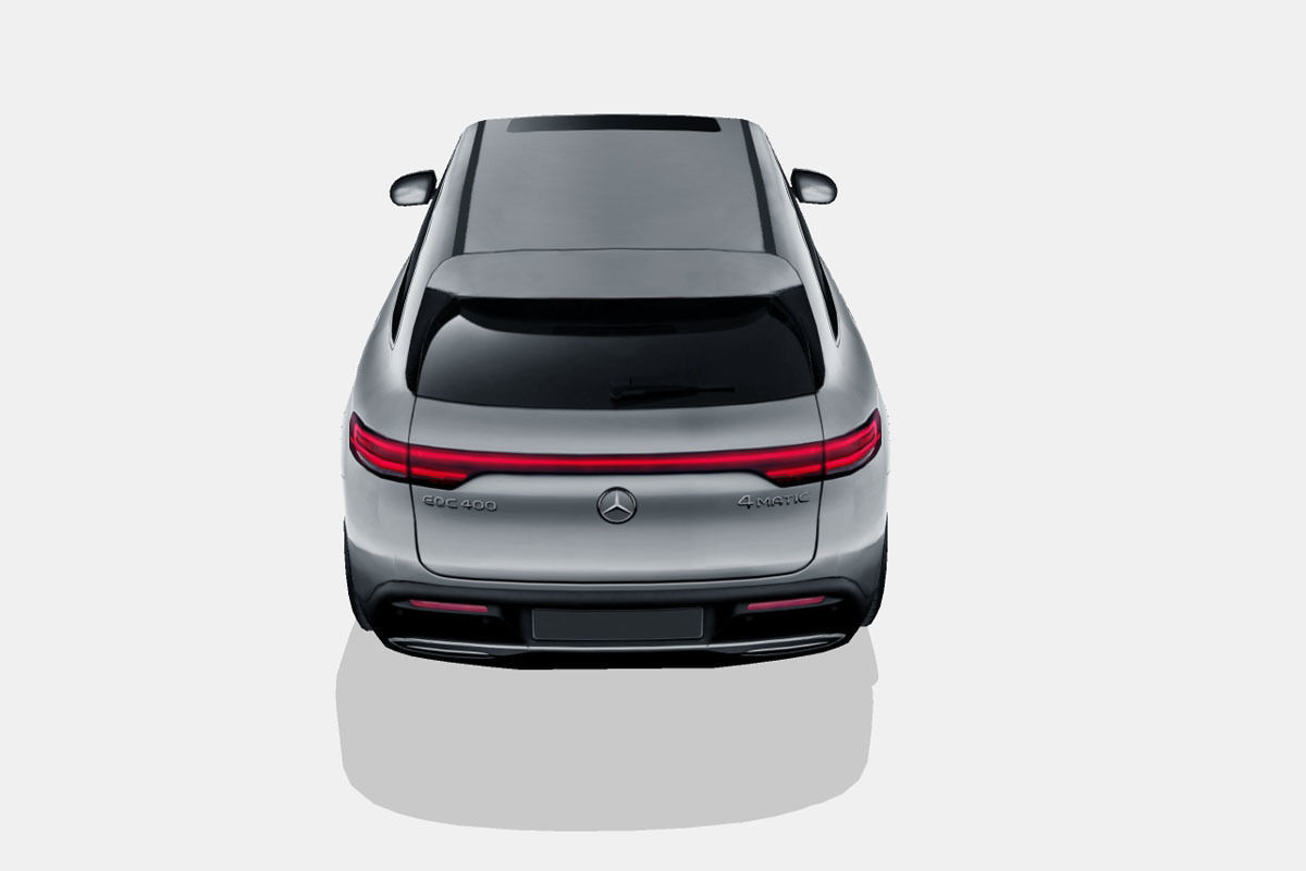 Mercedes-Benz EQC 2020 Low-poly 3D model_9