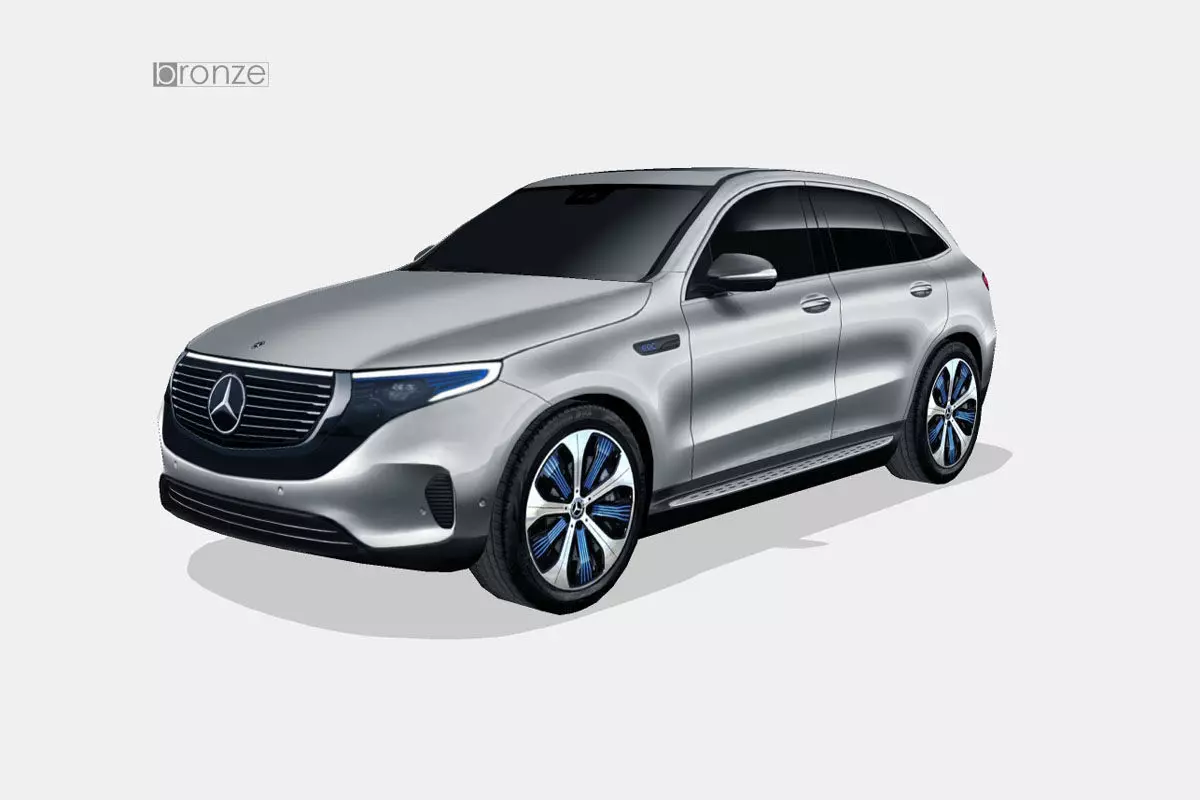 Mercedes-Benz EQC 2020 Low-poly 3D model_0