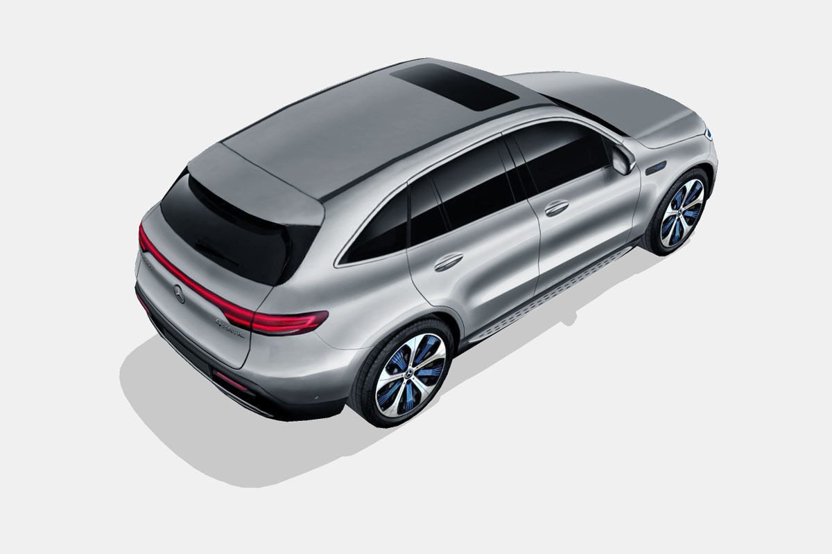 Mercedes-Benz EQC 2020 Low-poly 3D model_12