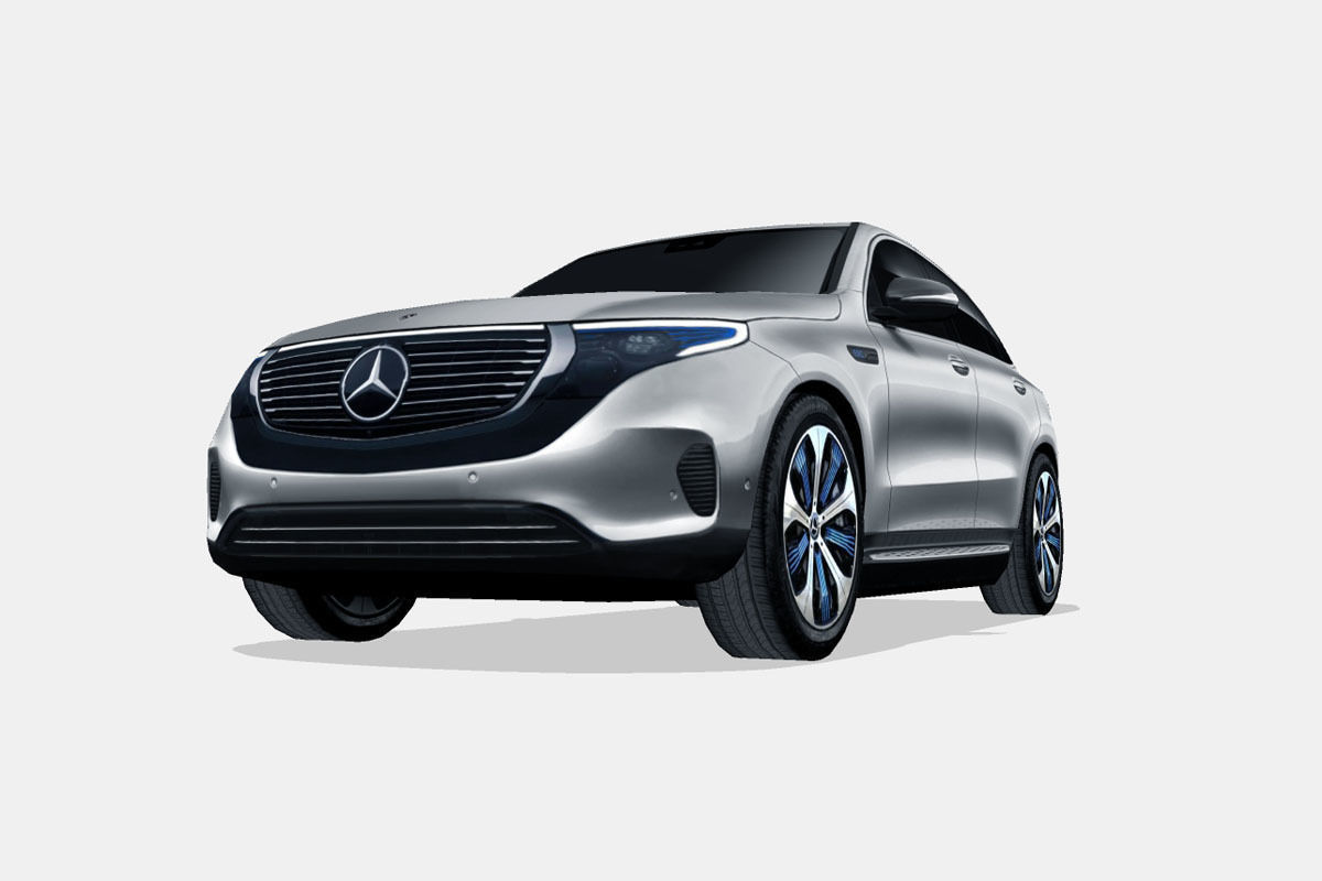 Mercedes-Benz EQC 2020 Low-poly 3D model_4