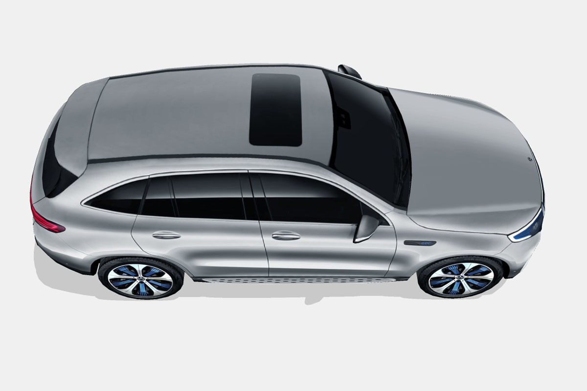 Mercedes-Benz EQC 2020 Low-poly 3D model_13