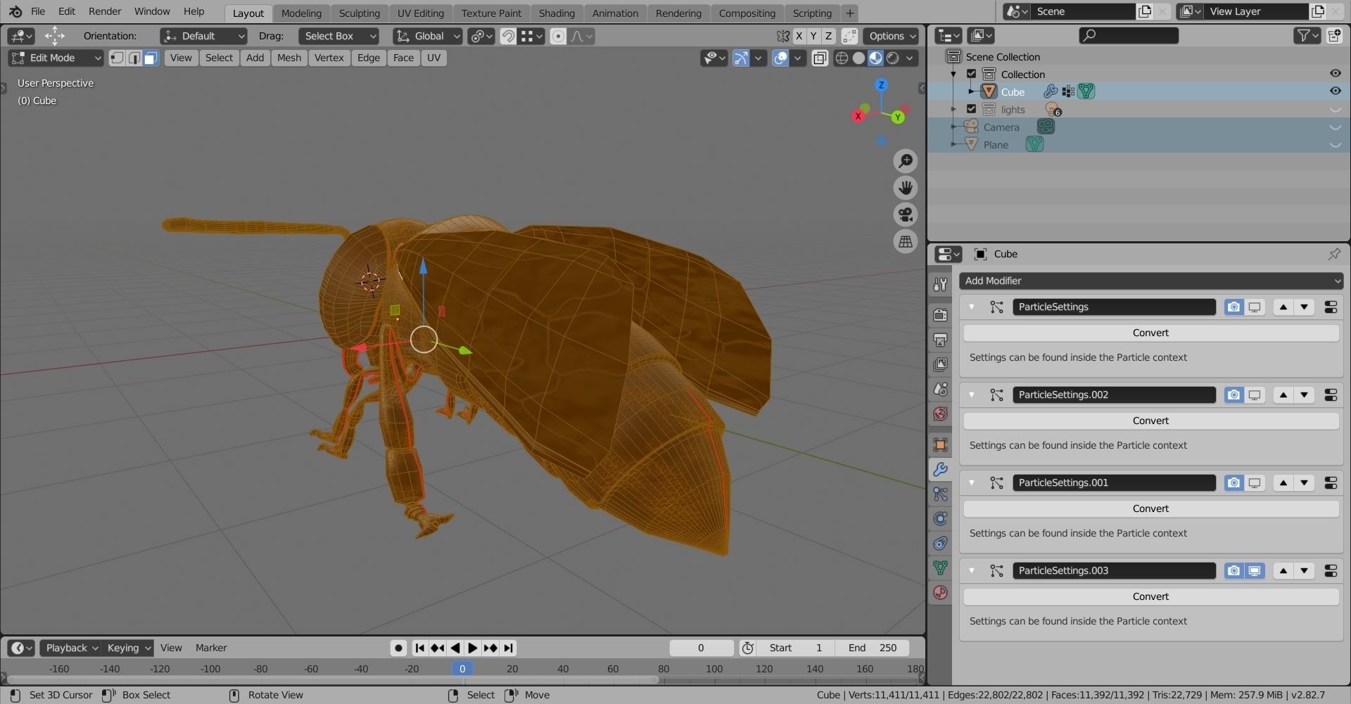 Bouganville flower with hornet 3D model_23