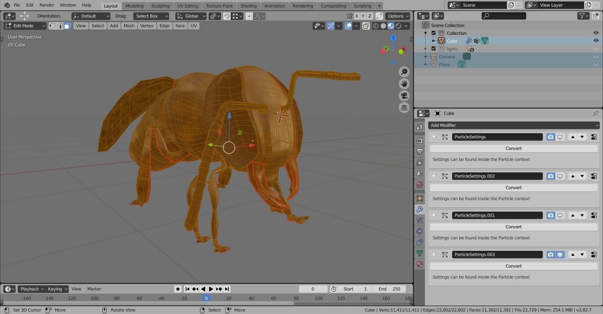 Bouganville flower with hornet 3D model_20