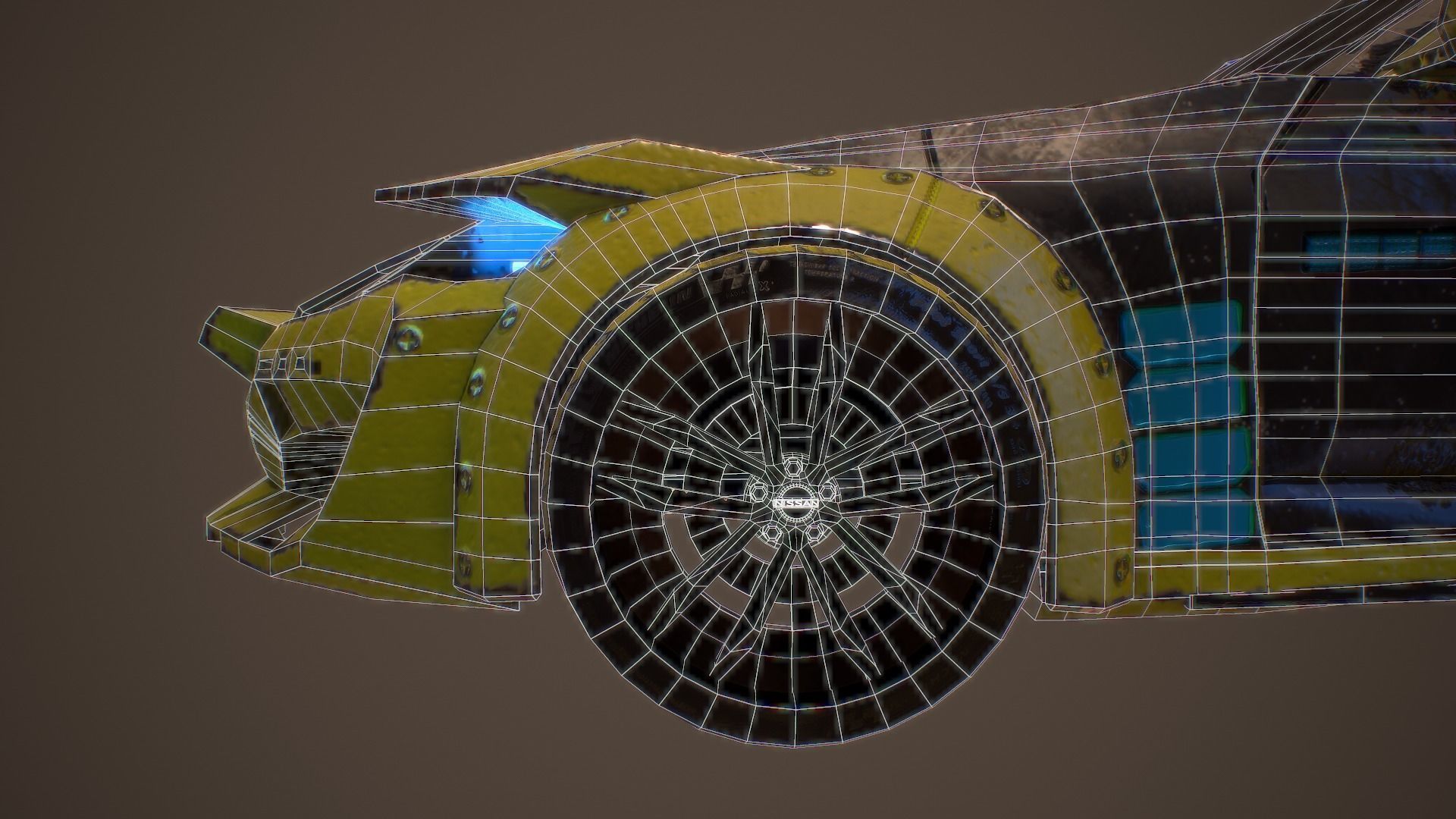 Cyberpunk Nissan Z Proto  Low-poly 3D model_18