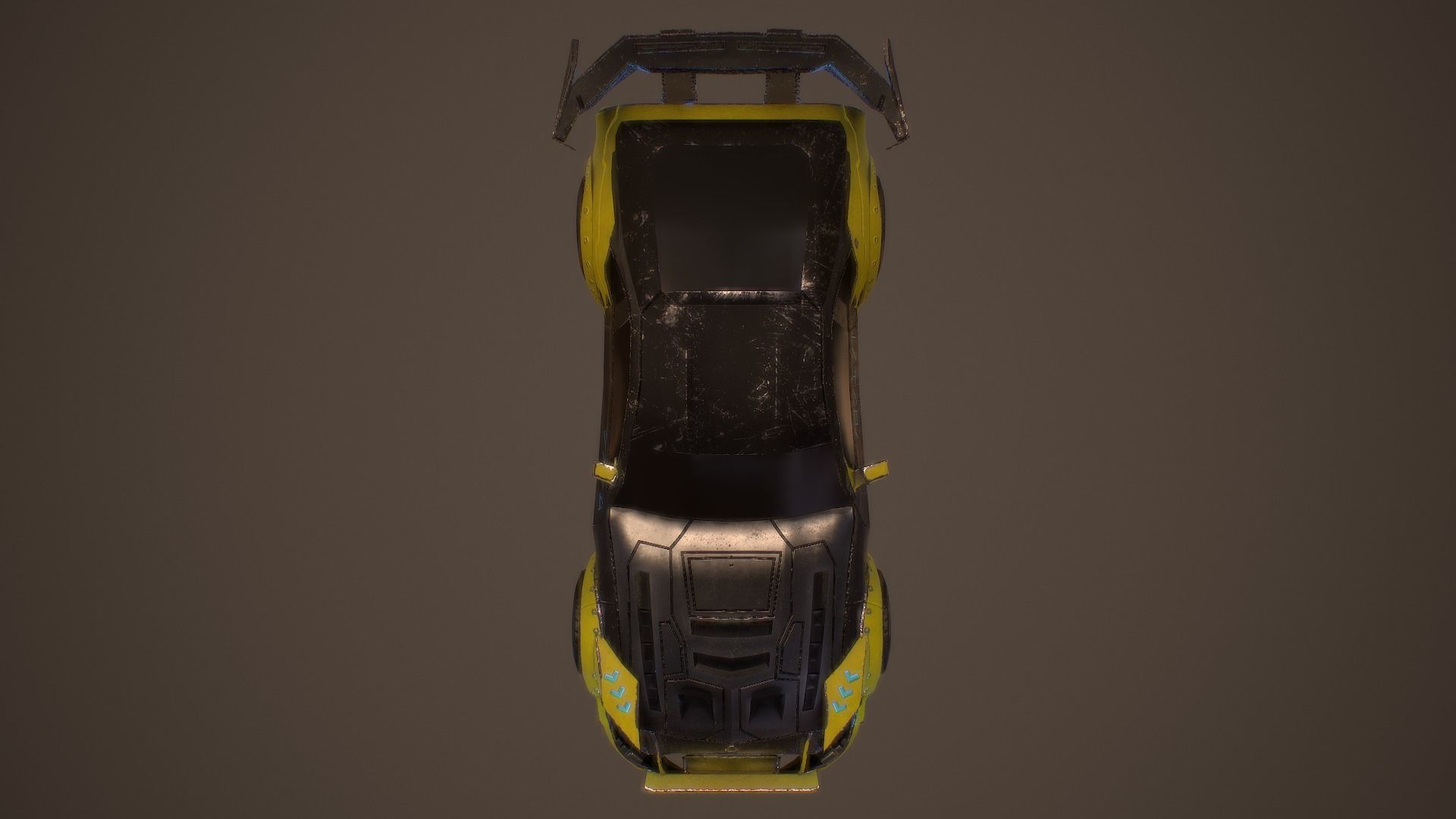 Cyberpunk Nissan Z Proto  Low-poly 3D model_9
