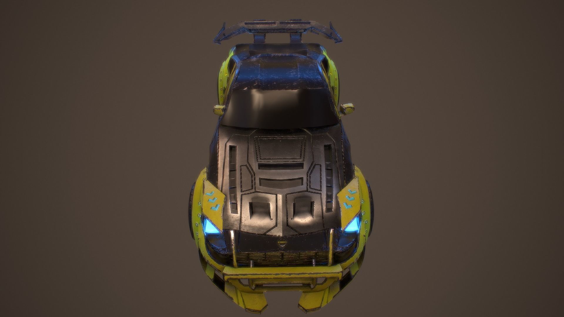 Cyberpunk Nissan Z Proto  Low-poly 3D model_8