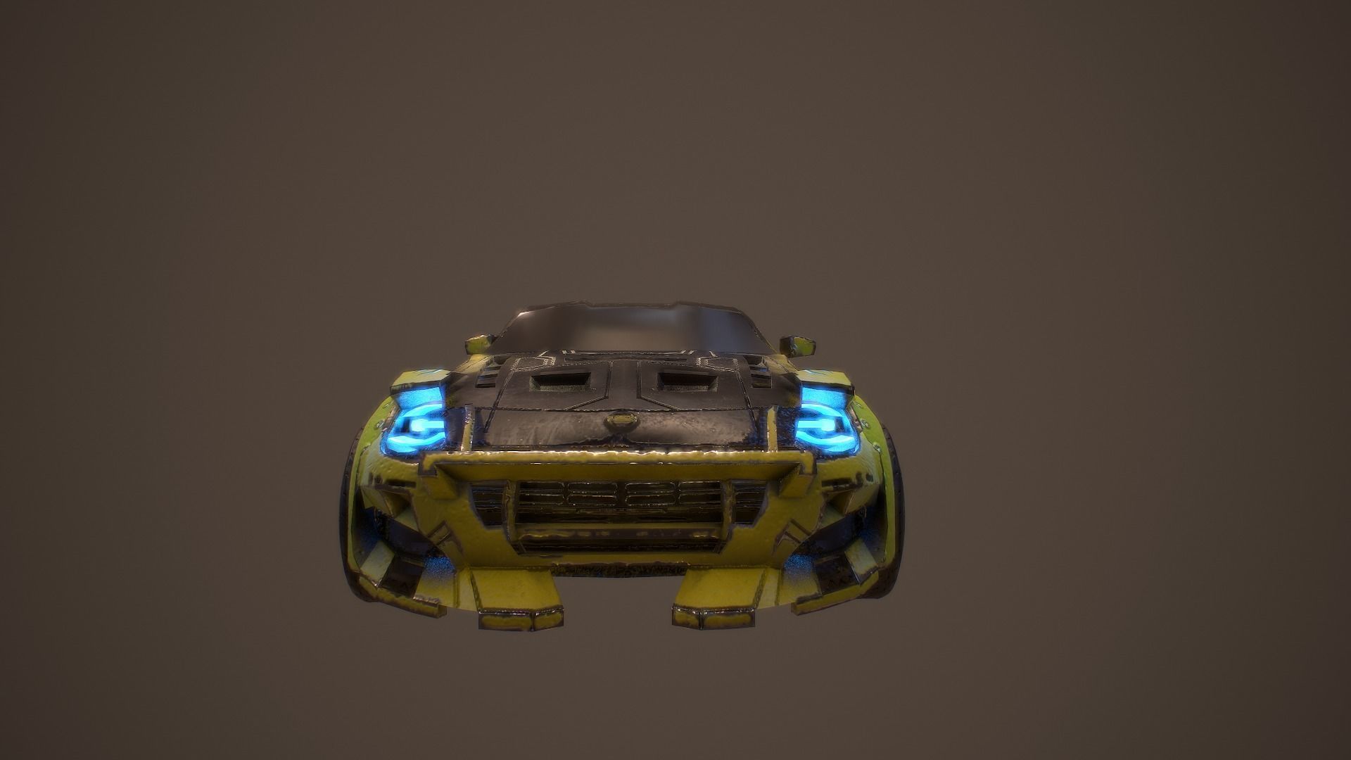 Cyberpunk Nissan Z Proto  Low-poly 3D model_4
