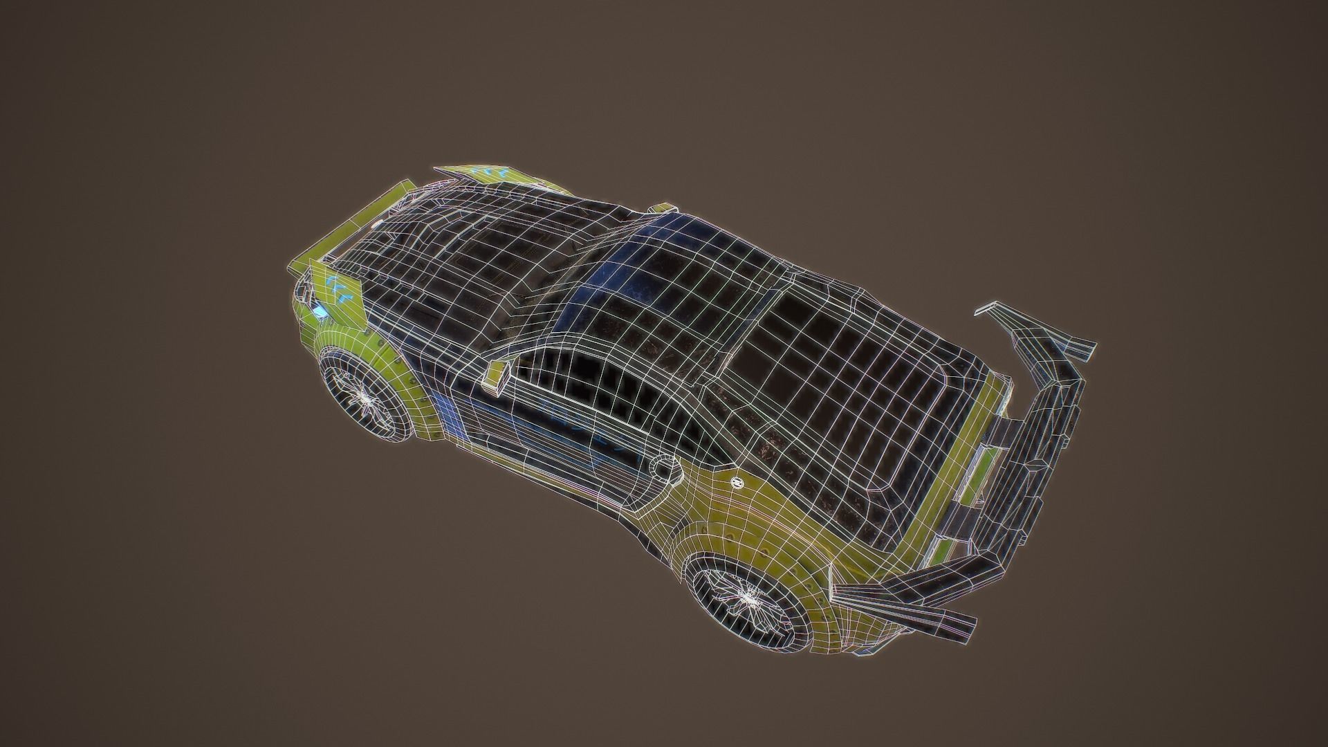Cyberpunk Nissan Z Proto  Low-poly 3D model_16