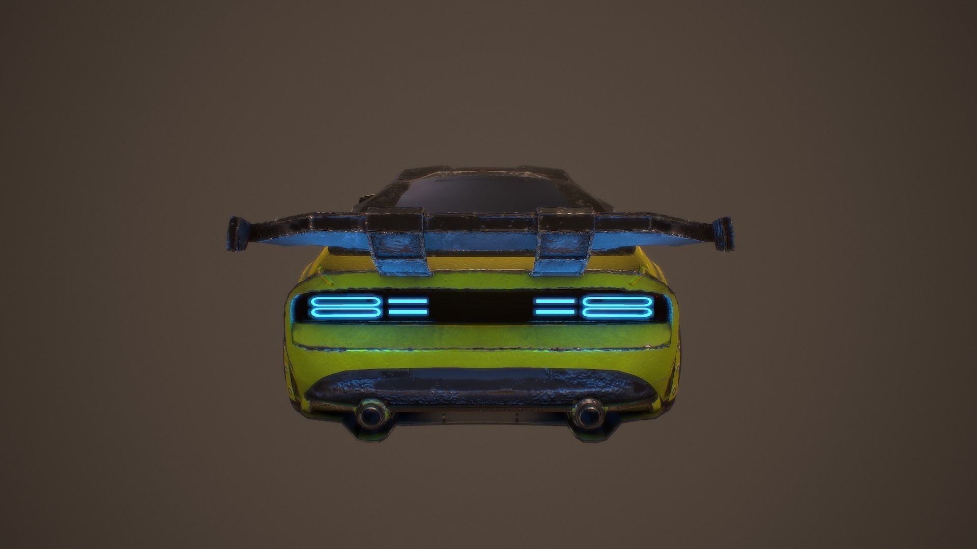 Cyberpunk Nissan Z Proto  Low-poly 3D model_5