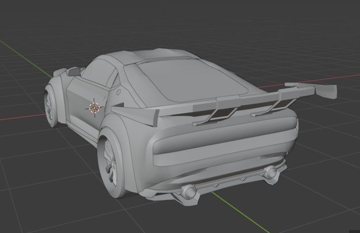 Cyberpunk Nissan Z Proto  Low-poly 3D model_21