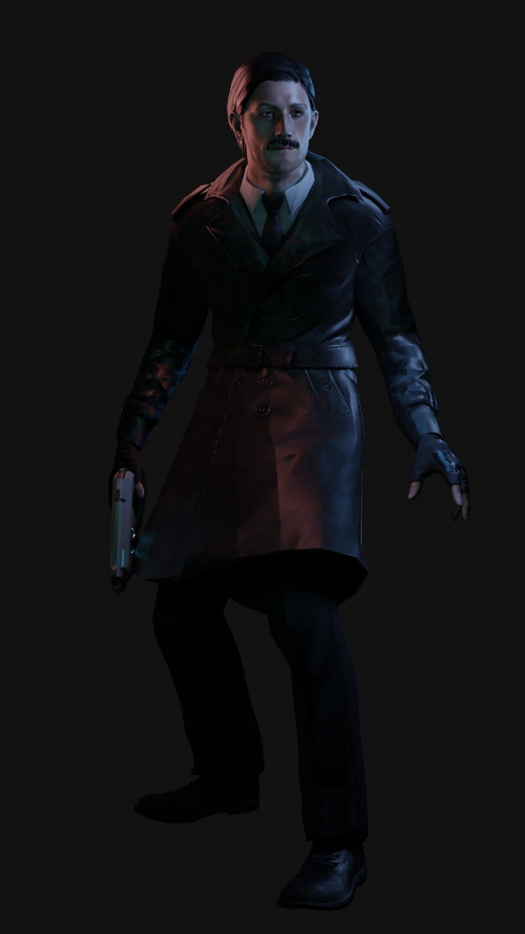 Game-Ready Detective Rigged and Animated Low-poly 3D model_7