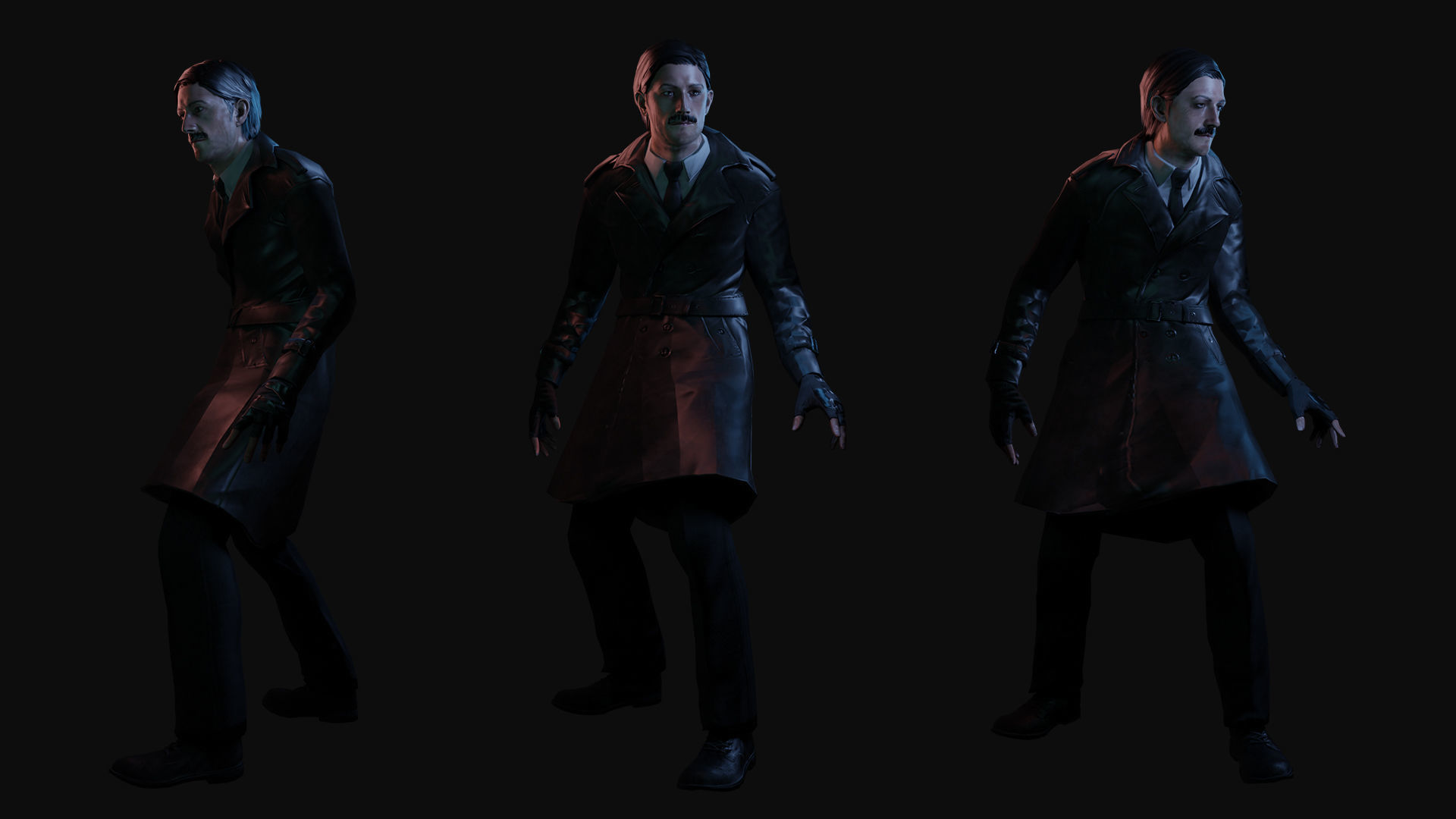 Game-Ready Detective Rigged and Animated Low-poly 3D model_3