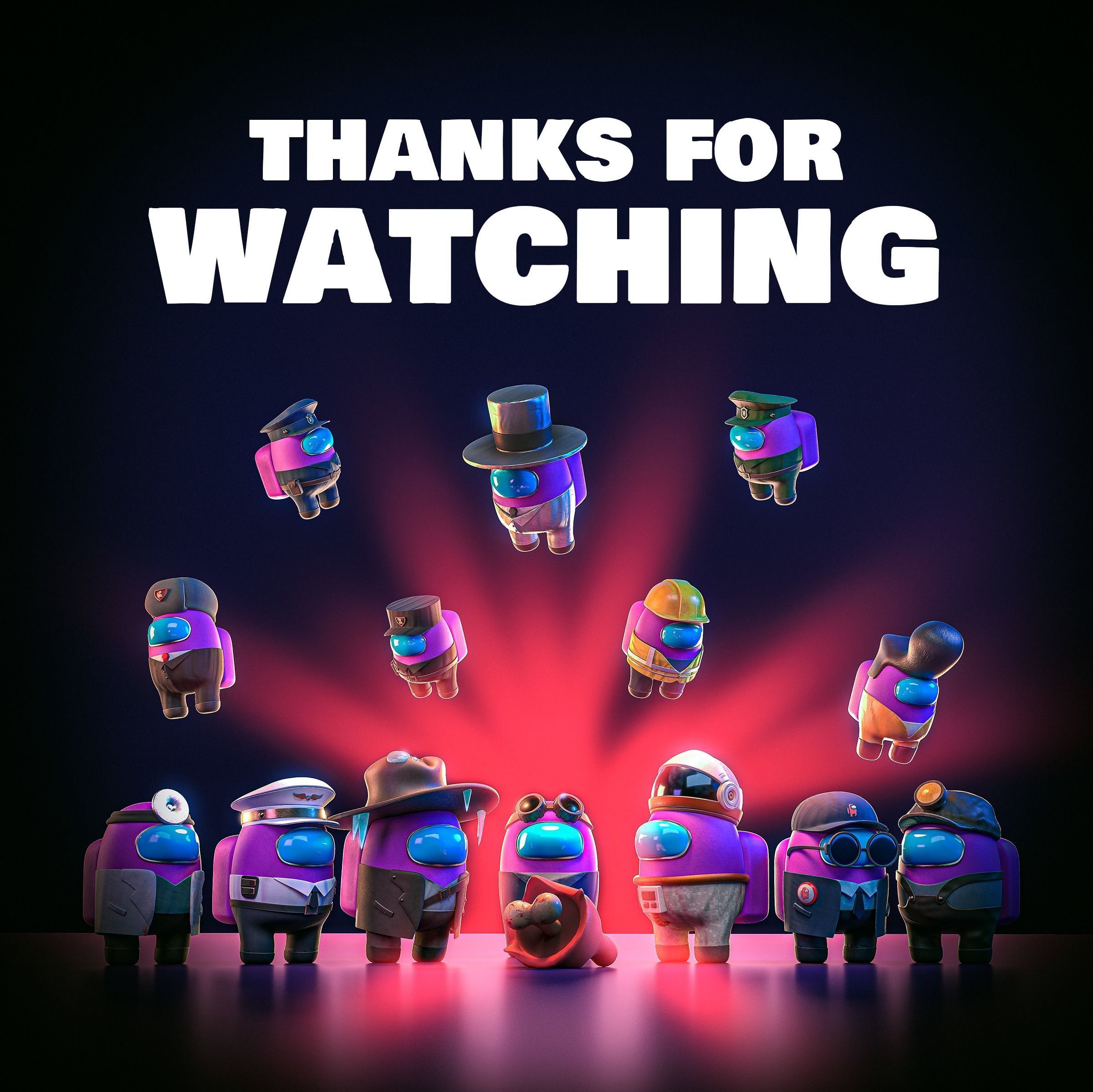 Among Us Skins Pack  Low-poly 3D model_80