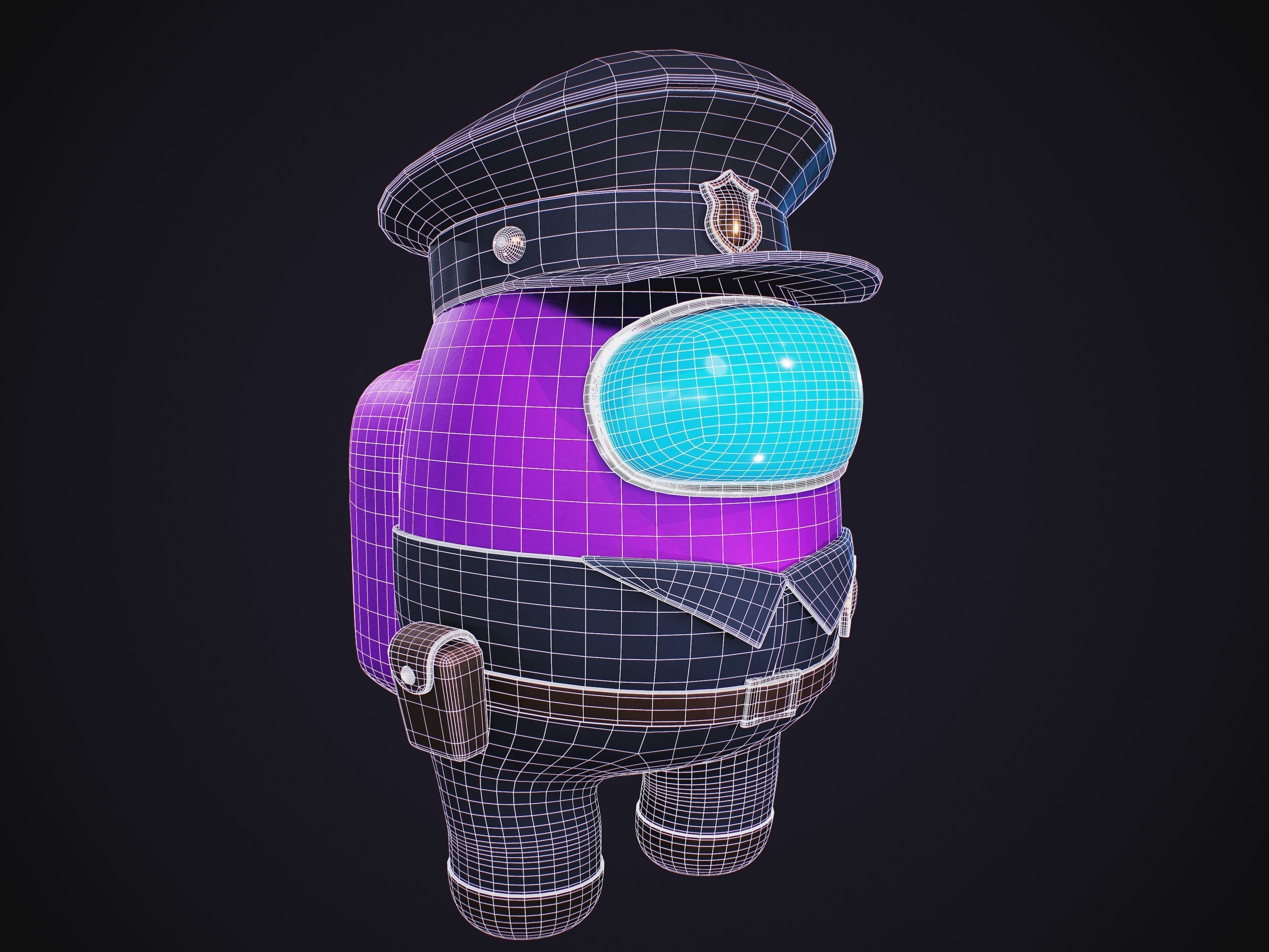 Among Us Skins Pack  Low-poly 3D model_51