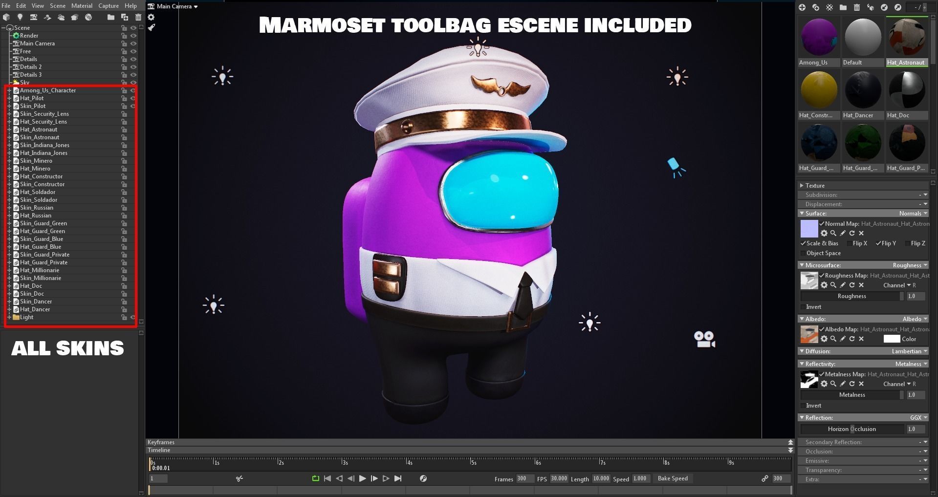 Among Us Skins Pack  Low-poly 3D model_76