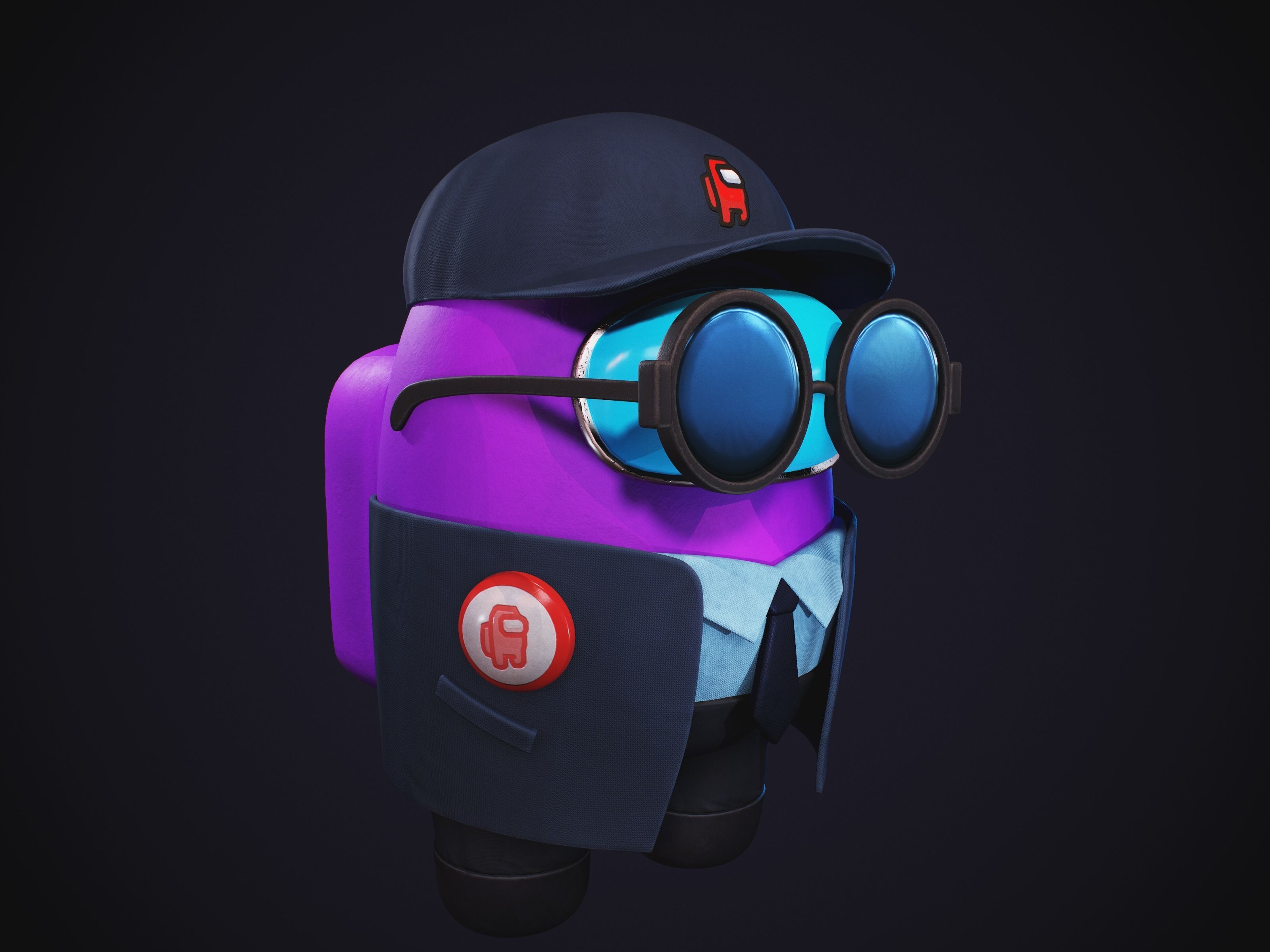 Among Us Skins Pack  Low-poly 3D model_20