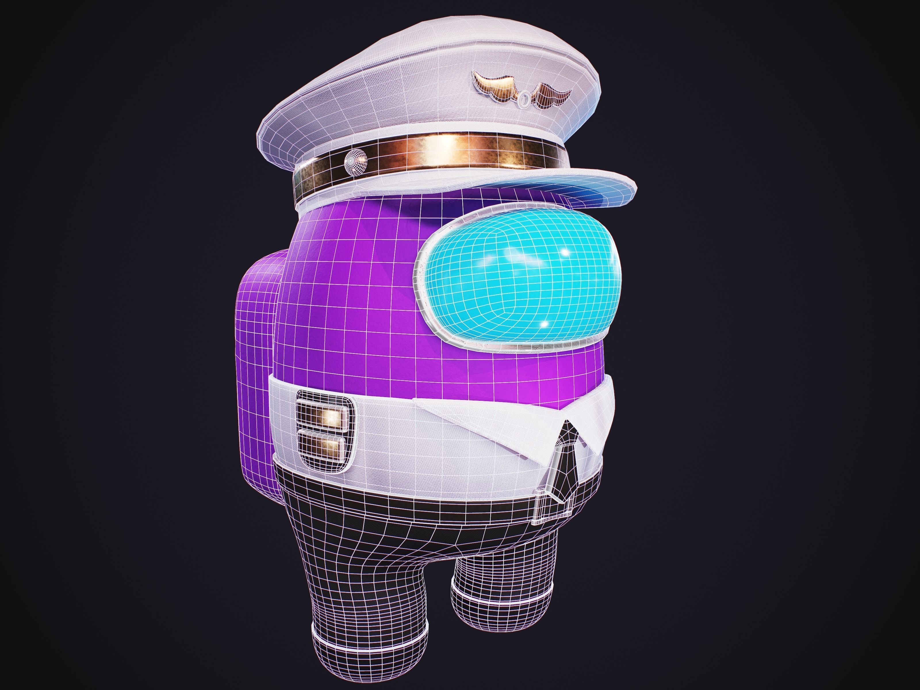 Among Us Skins Pack  Low-poly 3D model_16