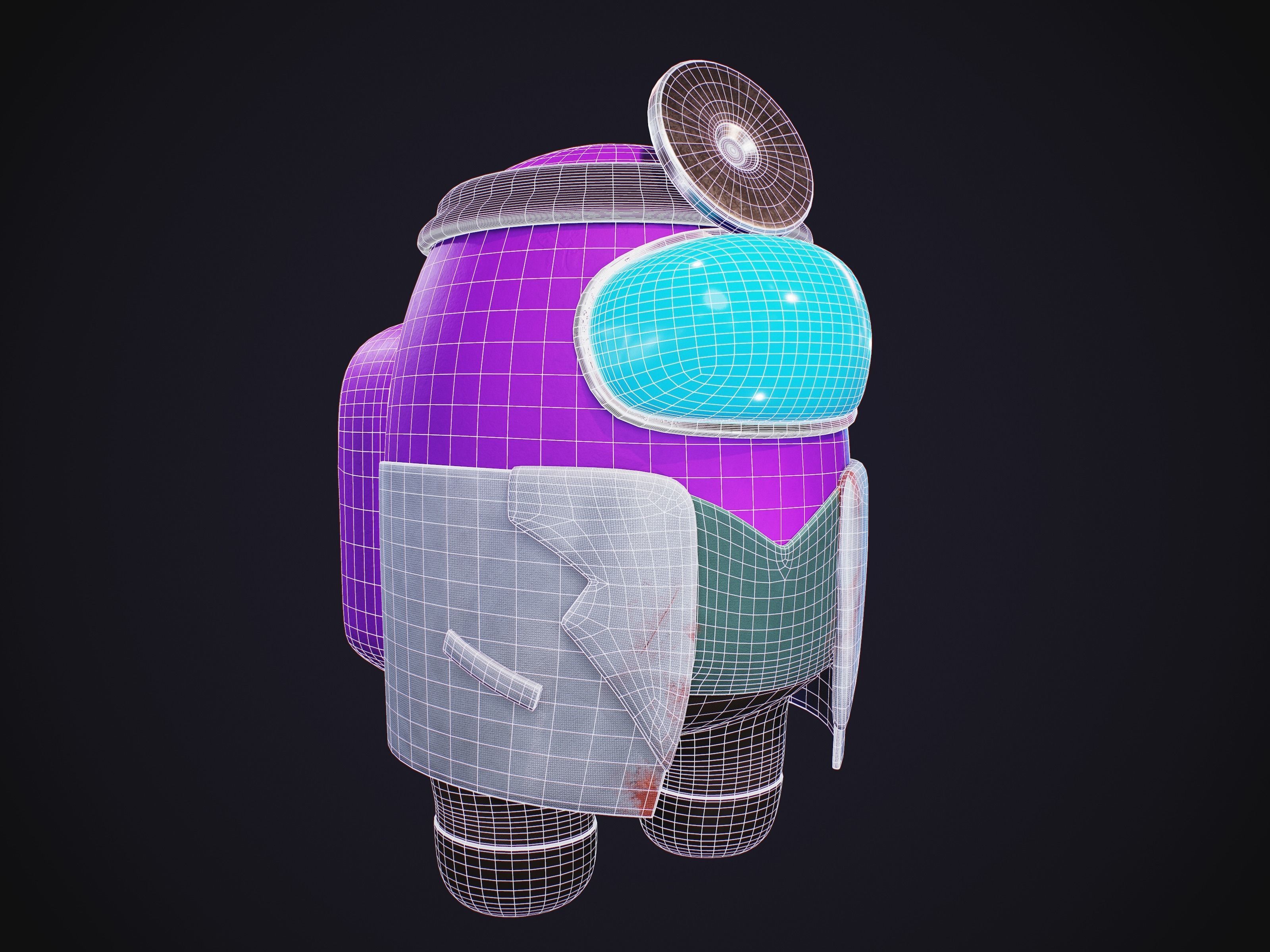 Among Us Skins Pack  Low-poly 3D model_31