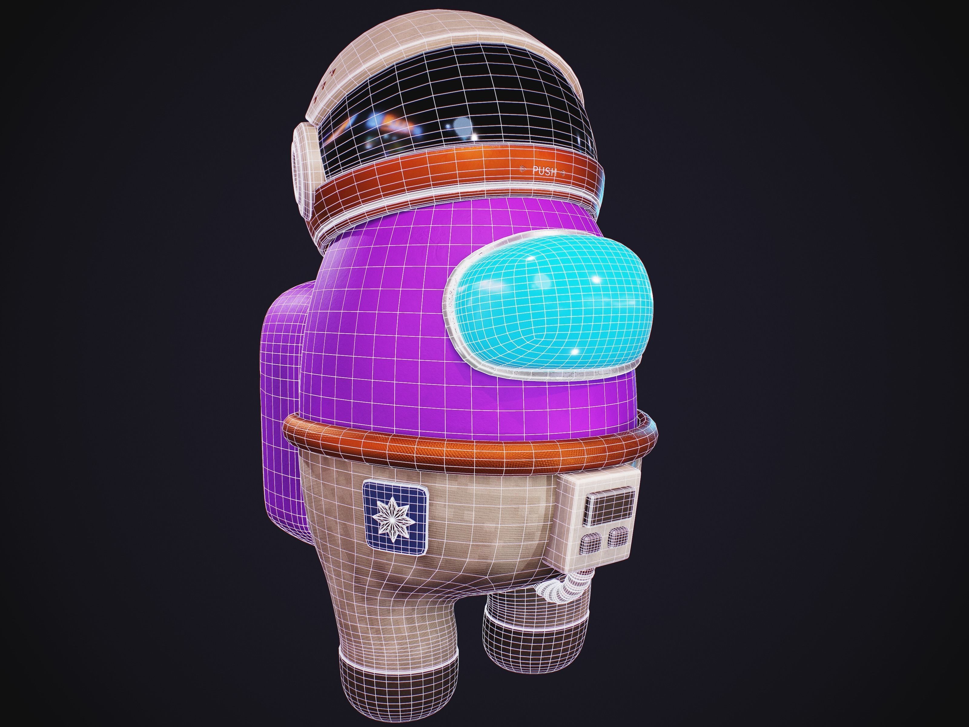 Among Us Skins Pack  Low-poly 3D model_9