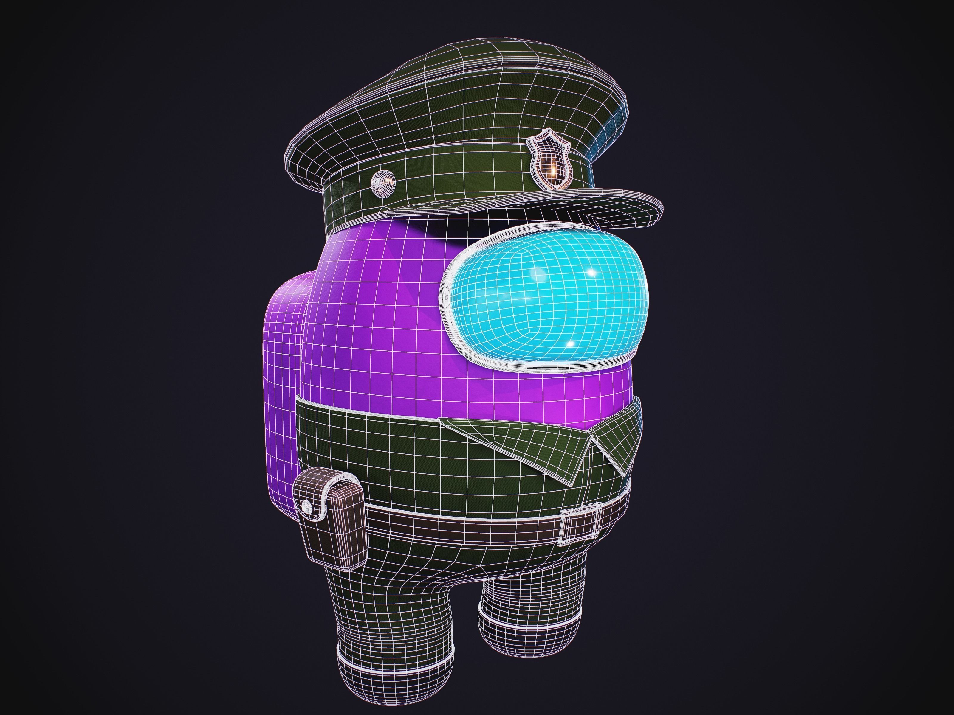 Among Us Skins Pack  Low-poly 3D model_26