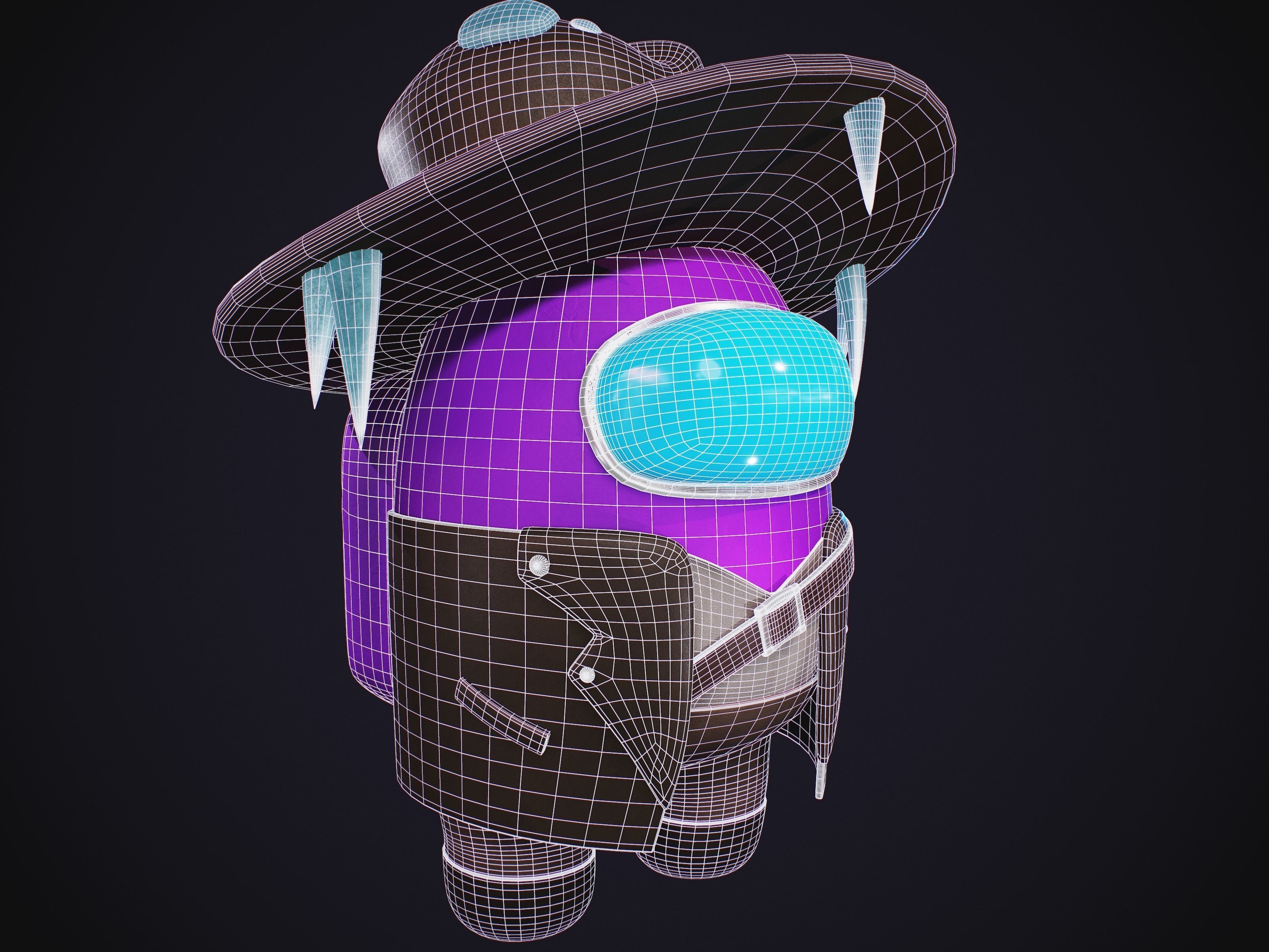 Among Us Skins Pack  Low-poly 3D model_2