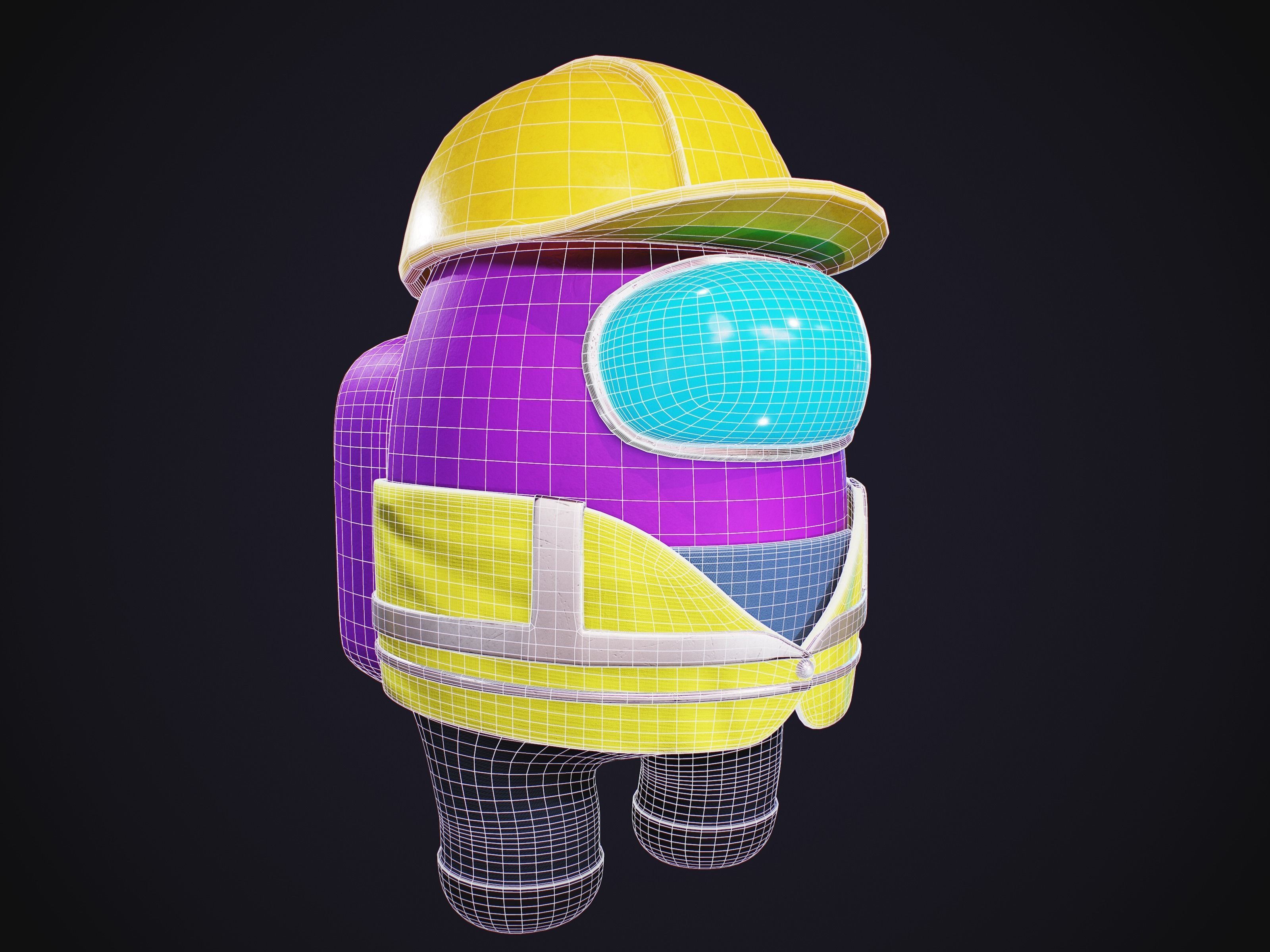 Among Us Skins Pack  Low-poly 3D model_36