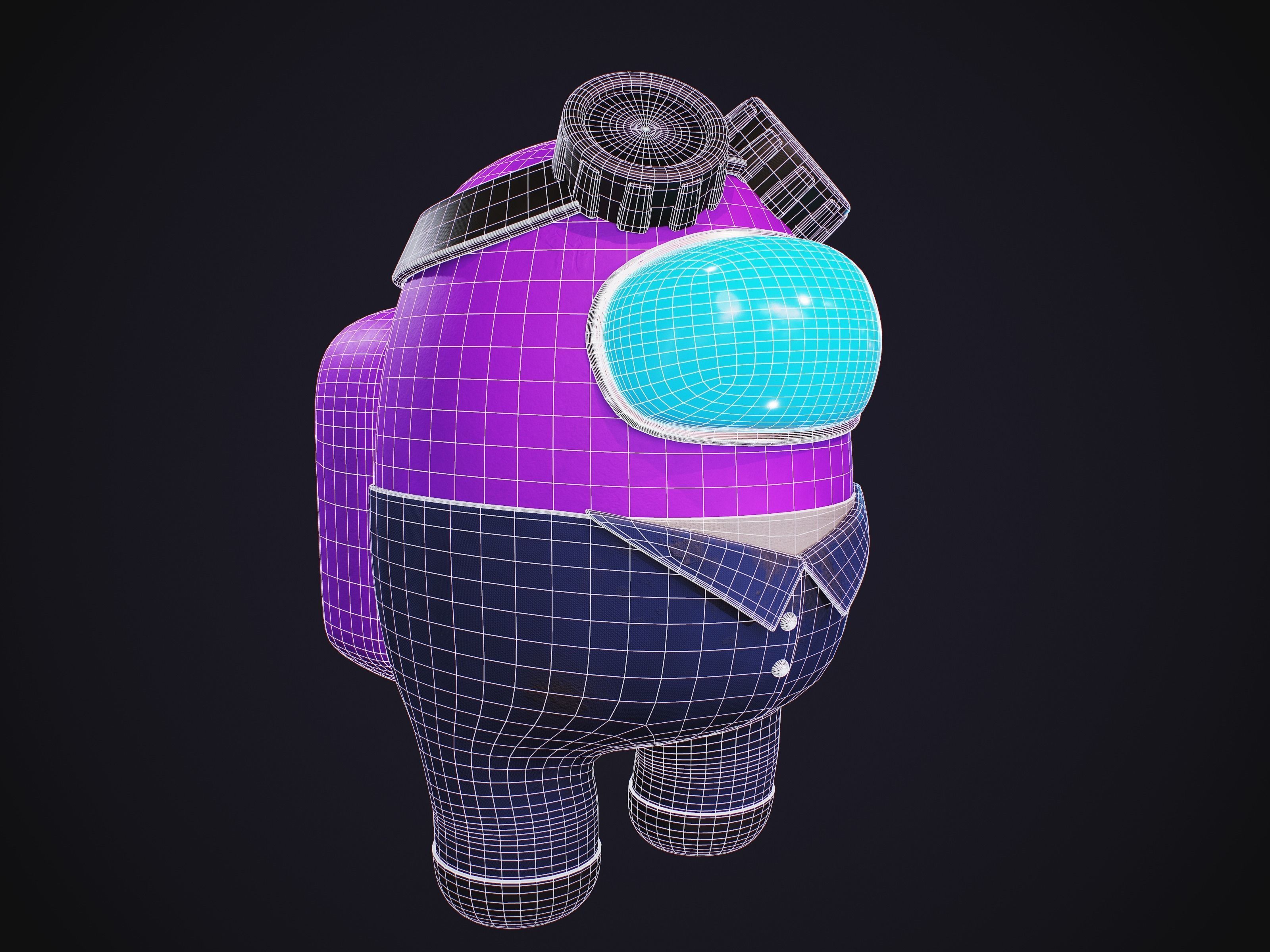 Among Us Skins Pack  Low-poly 3D model_46