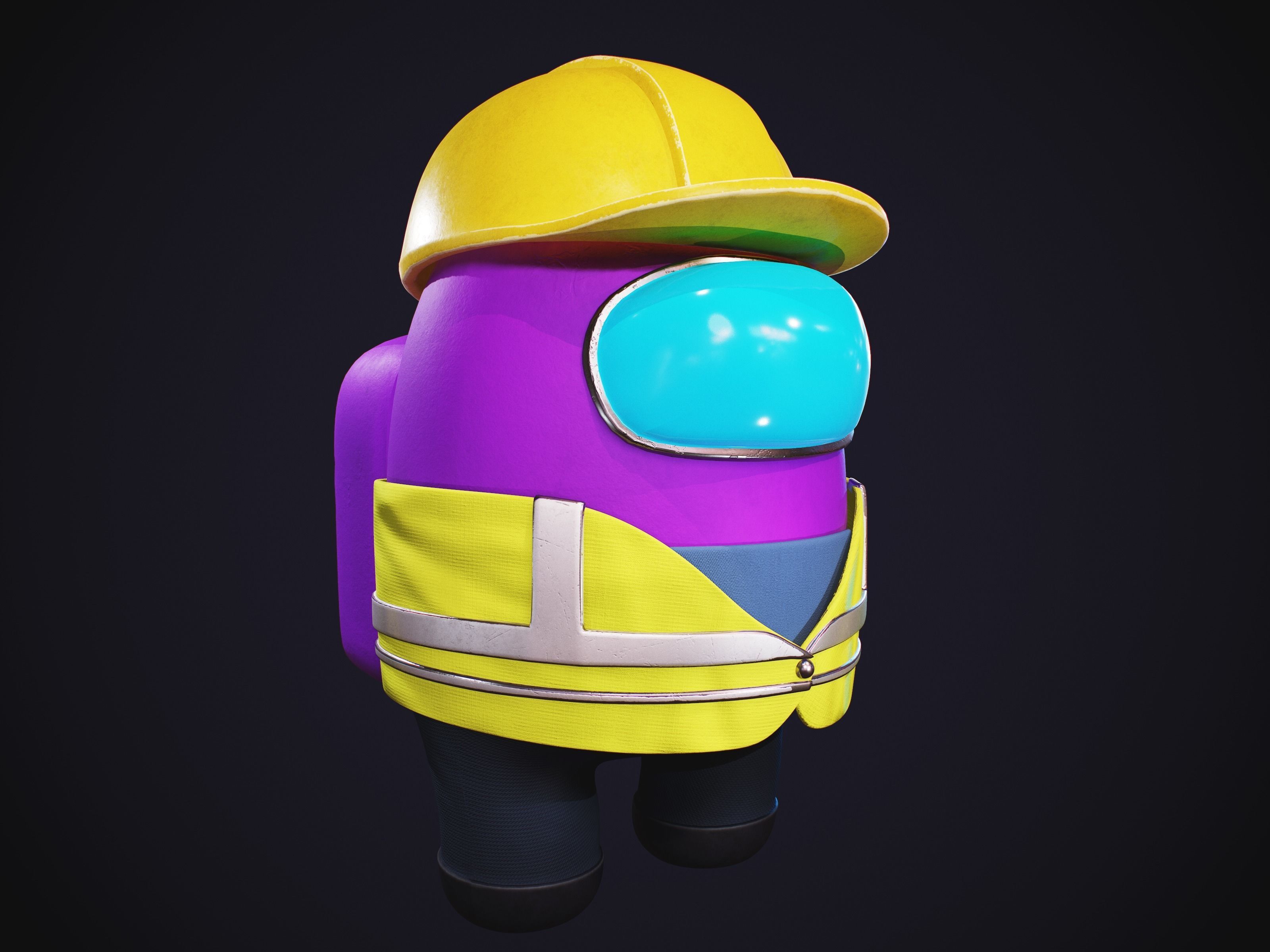 Among Us Skins Pack  Low-poly 3D model_35