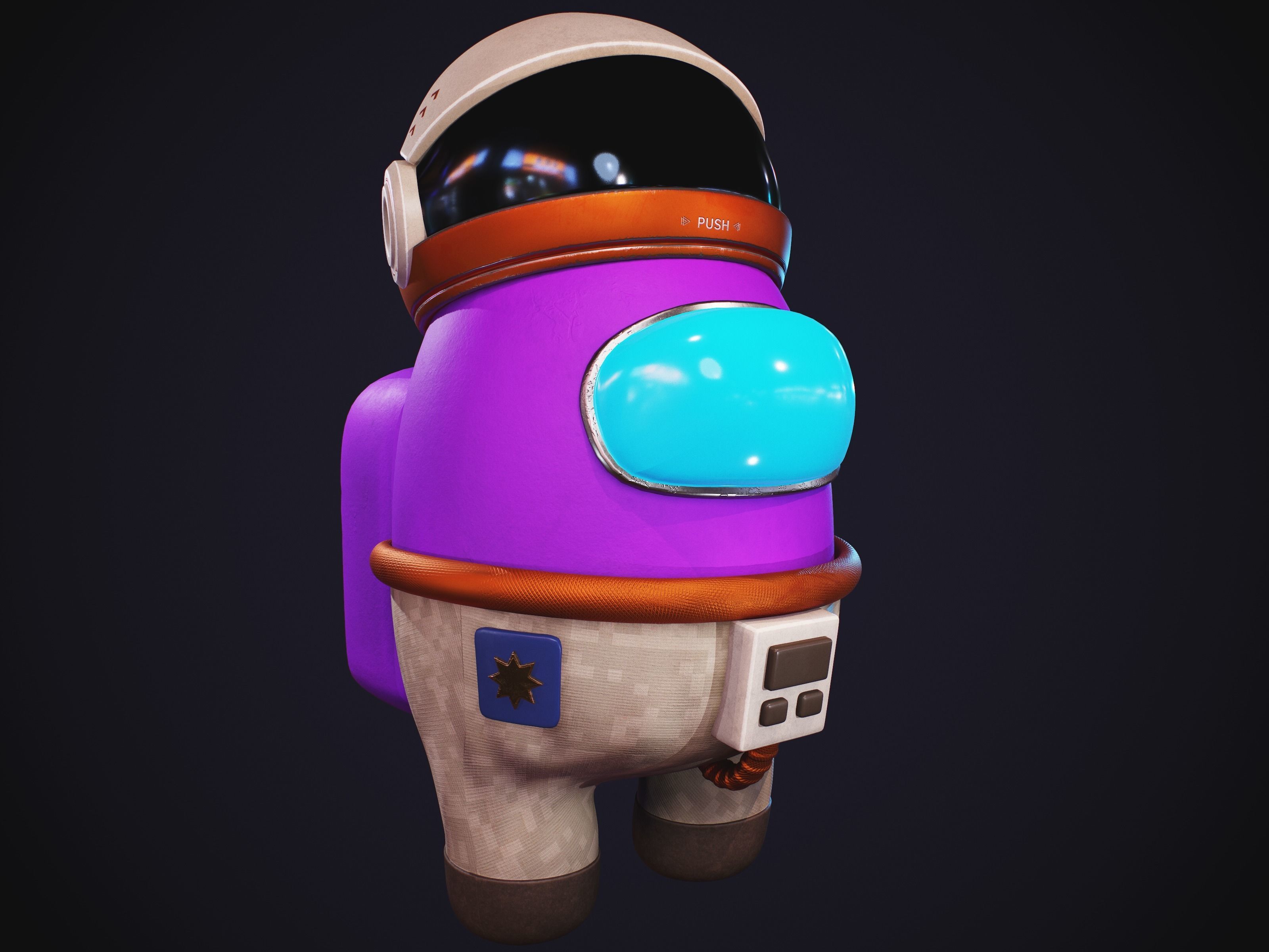 Among Us Skins Pack  Low-poly 3D model_8