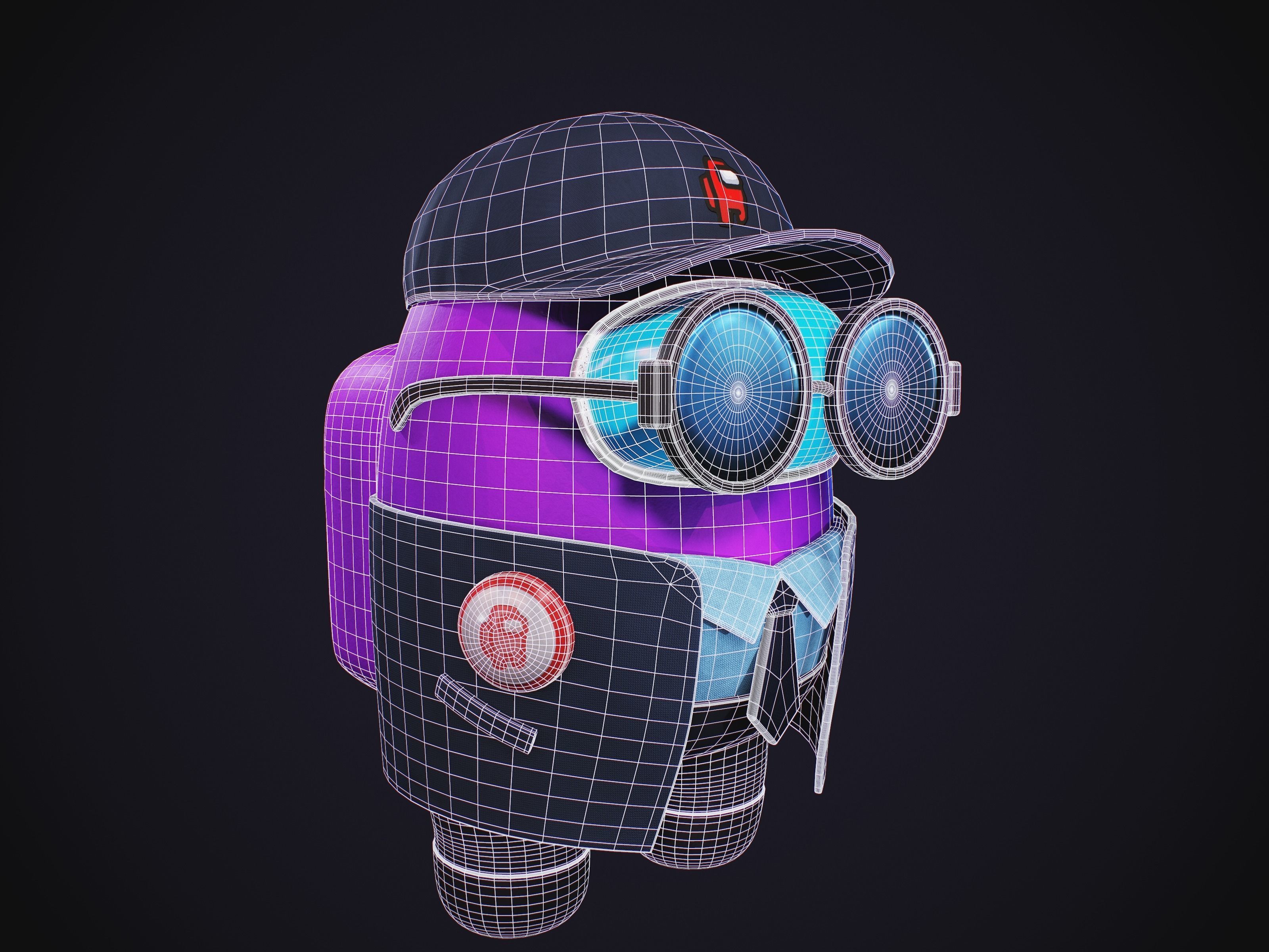 Among Us Skins Pack  Low-poly 3D model_21