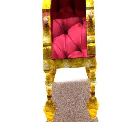 Throne arm chair 3D model 3D print model_1