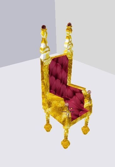 Throne arm chair 3D model 3D print model_8