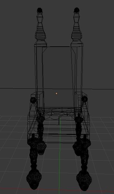 Throne arm chair 3D model 3D print model_3