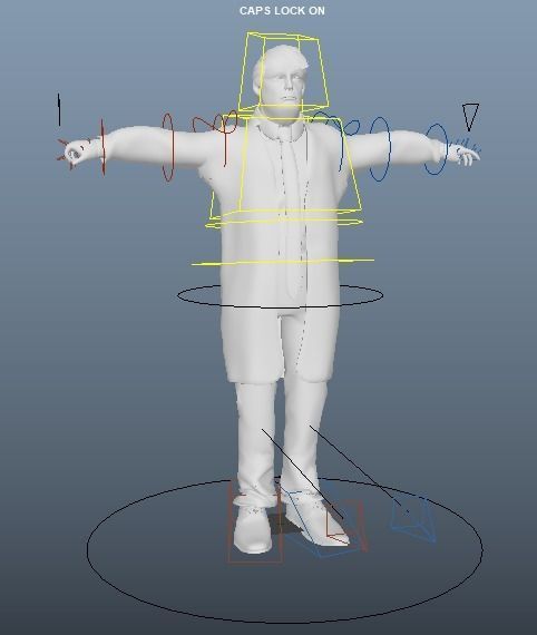 President Donald Trump GameReady model Low-poly 3D model_10