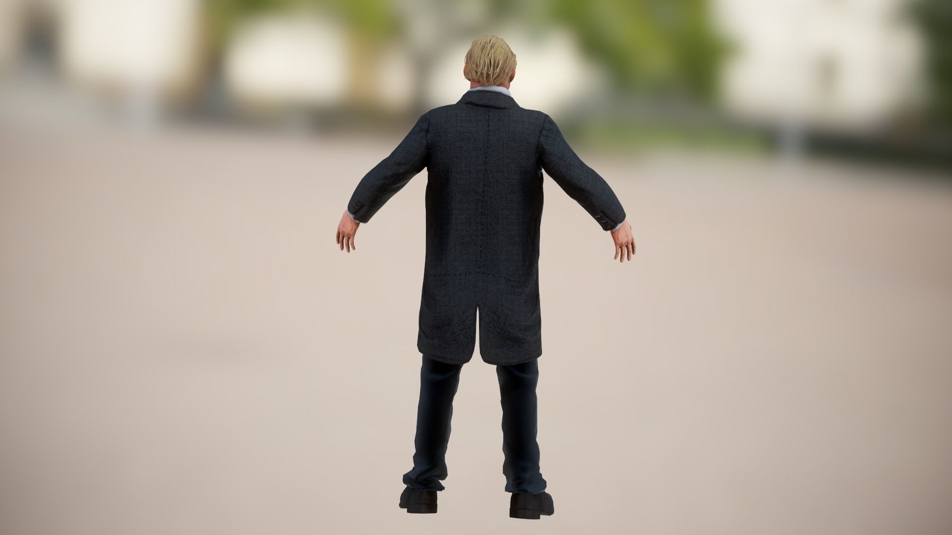 President Donald Trump GameReady model Low-poly 3D model_7