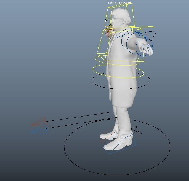 President Donald Trump GameReady model Low-poly 3D model_11