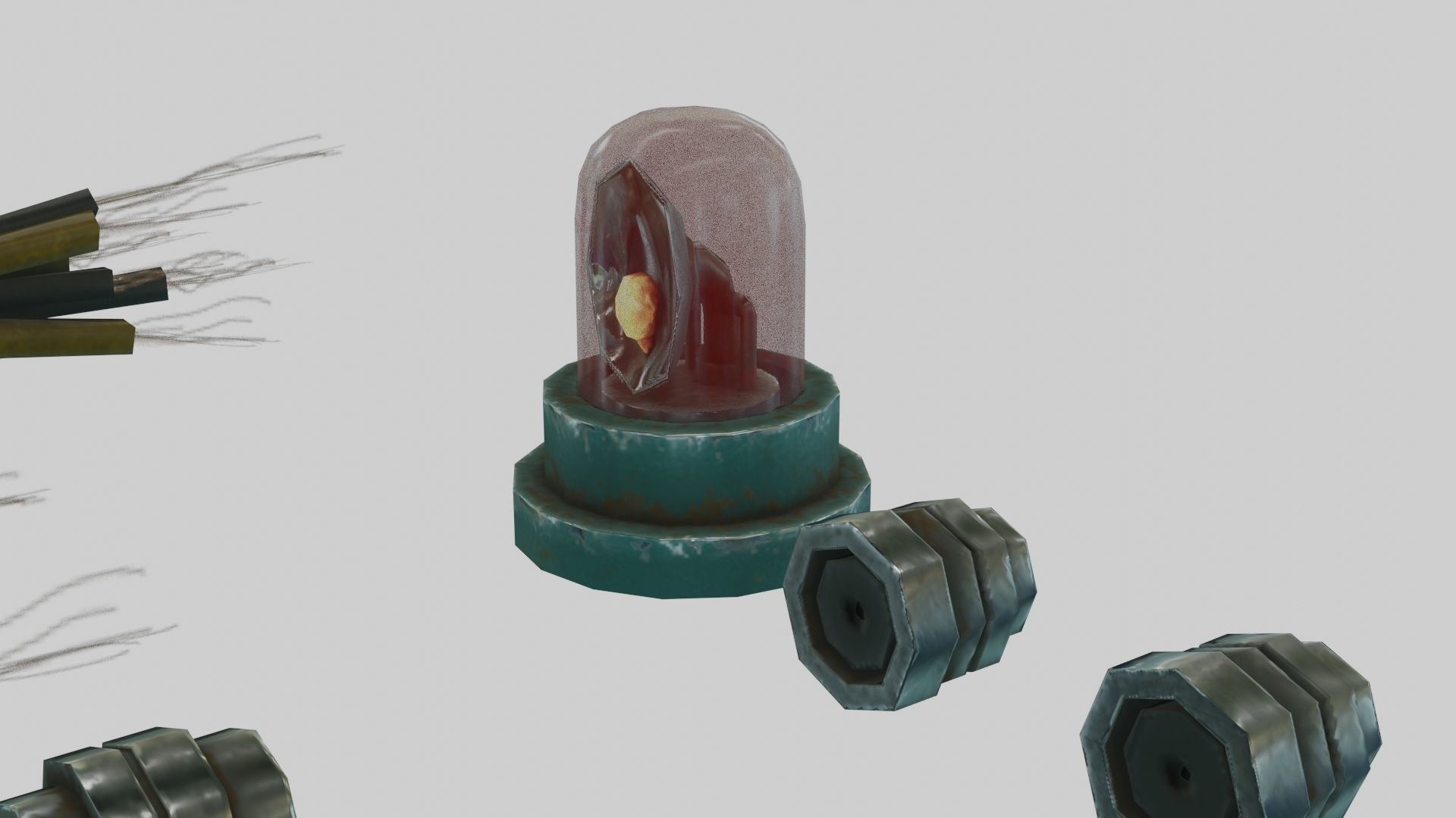 Low Poly PBR Miscellaneous Sci Fi Asset Pack Low-poly 3D model_12