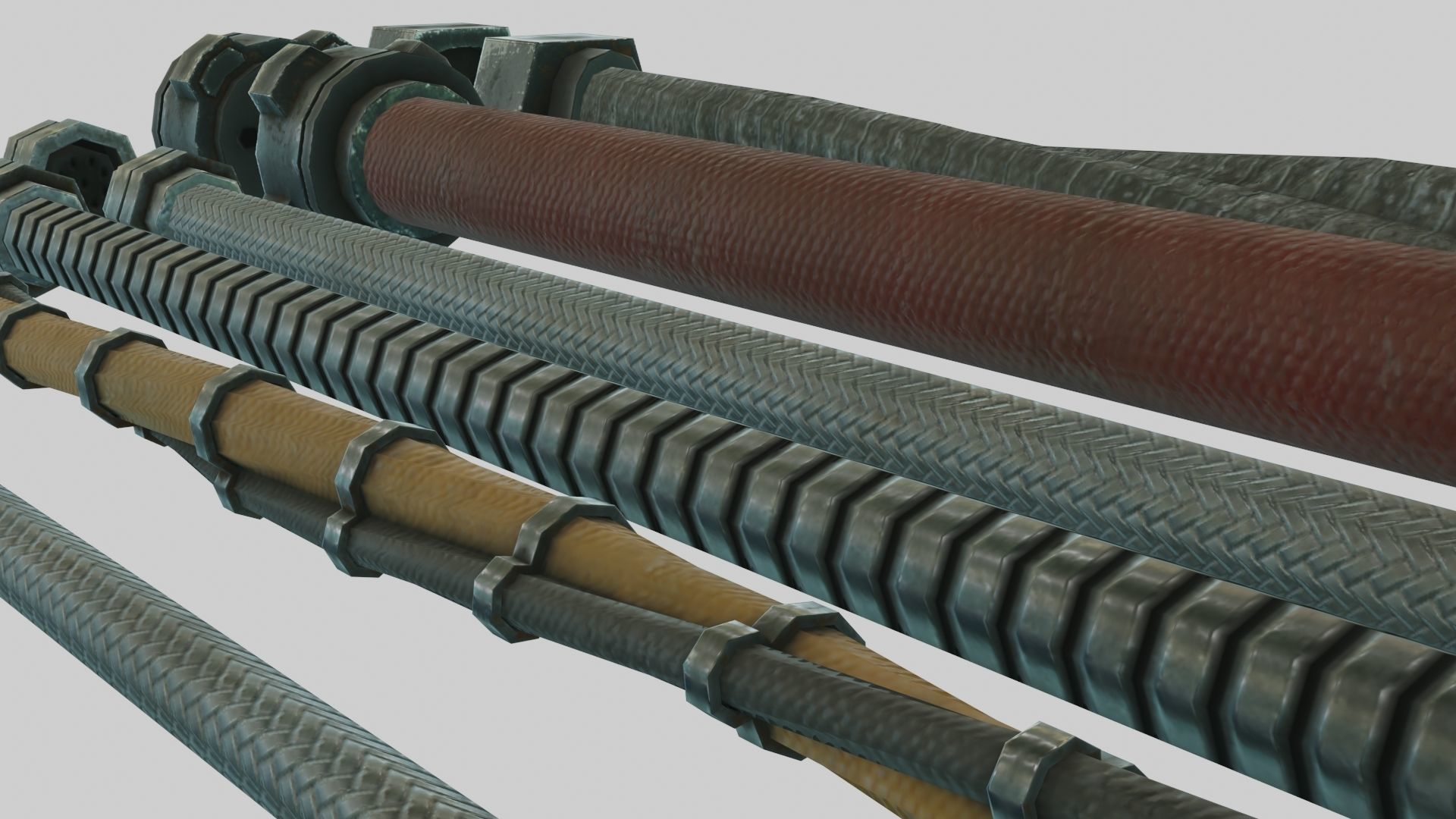 Low Poly PBR Miscellaneous Sci Fi Asset Pack Low-poly 3D model_27