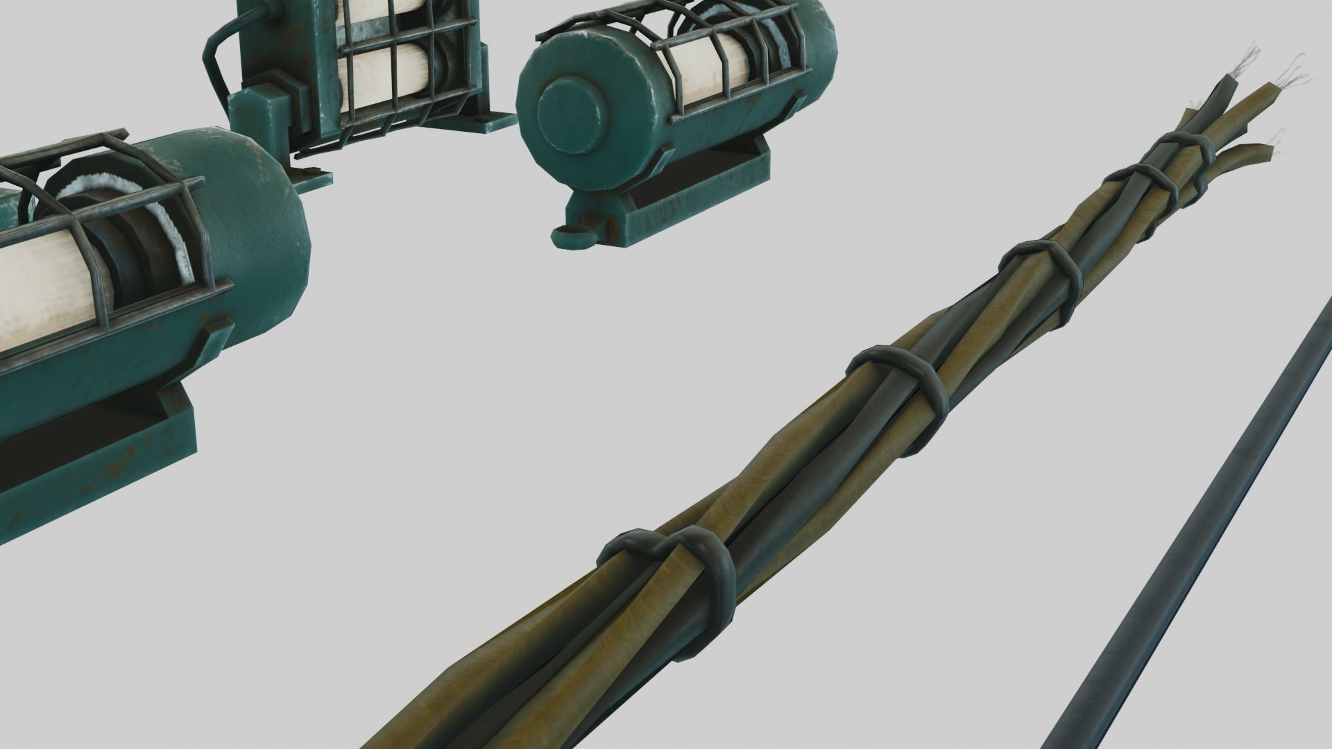 Low Poly PBR Miscellaneous Sci Fi Asset Pack Low-poly 3D model_26