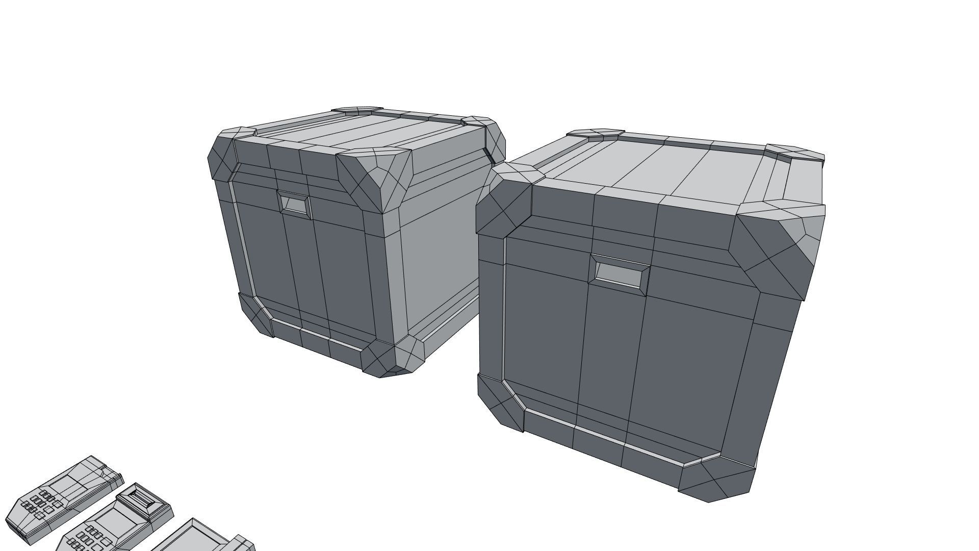 Low Poly PBR Miscellaneous Sci Fi Asset Pack Low-poly 3D model_36