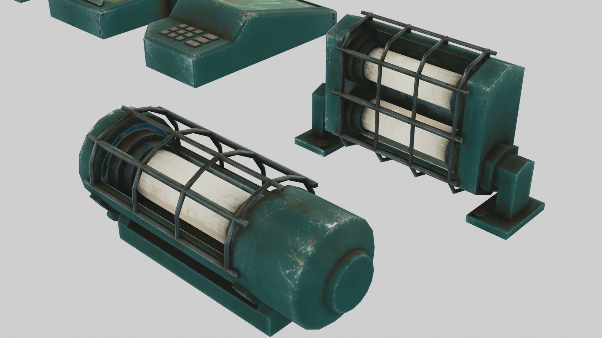 Low Poly PBR Miscellaneous Sci Fi Asset Pack Low-poly 3D model_3