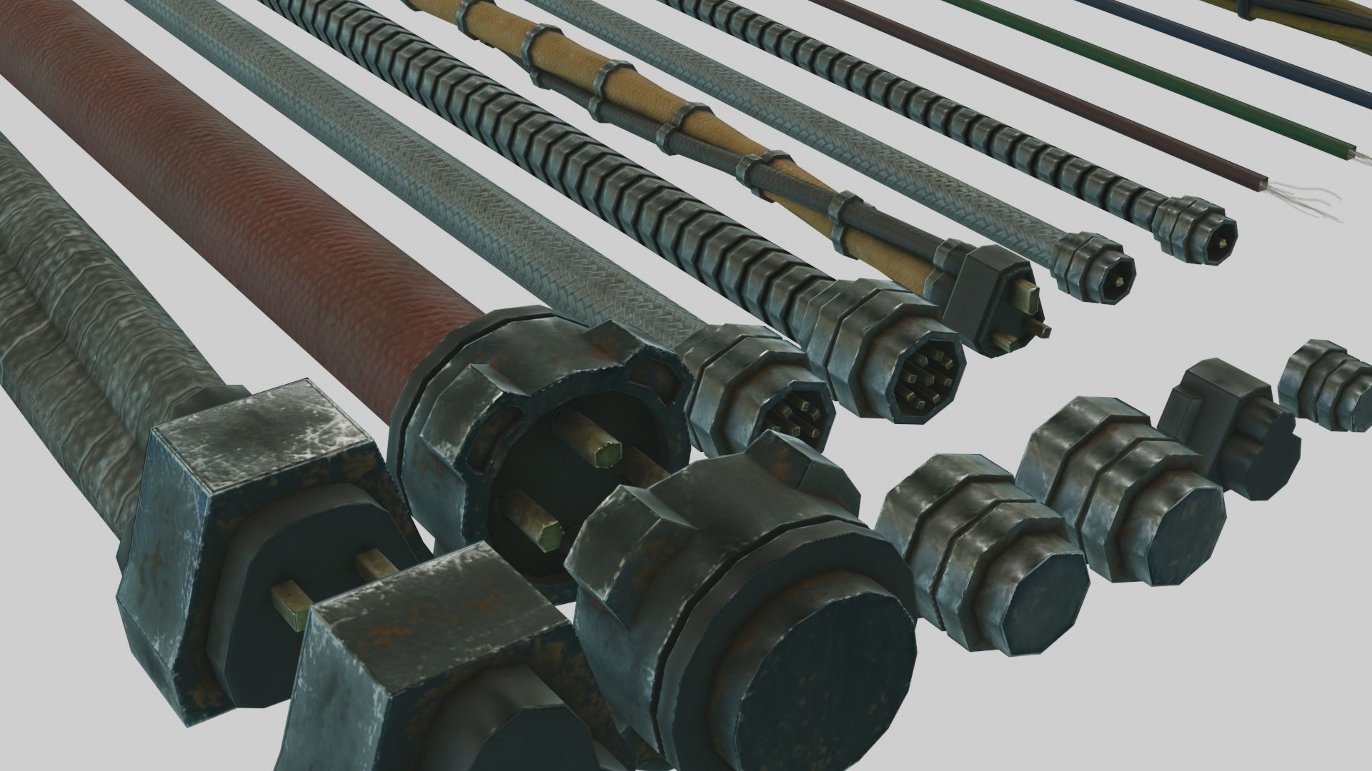 Low Poly PBR Miscellaneous Sci Fi Asset Pack Low-poly 3D model_11