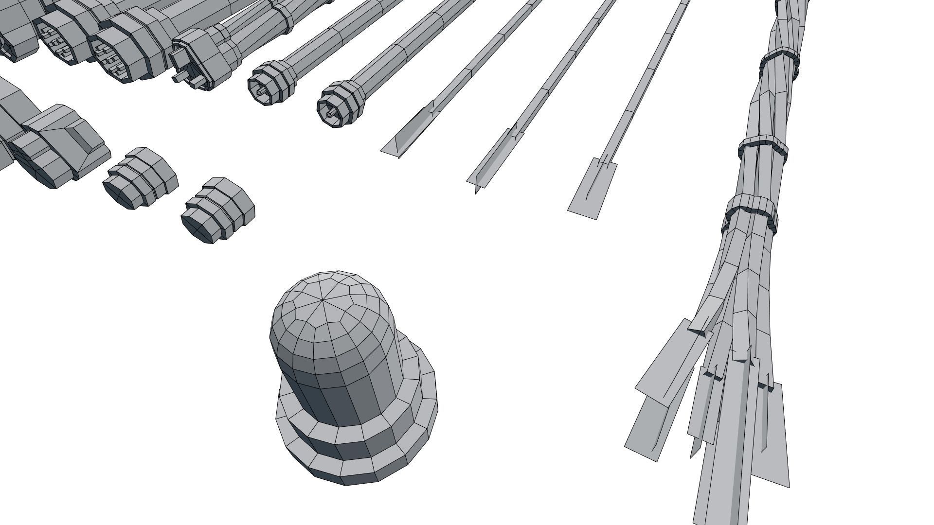 Low Poly PBR Miscellaneous Sci Fi Asset Pack Low-poly 3D model_31