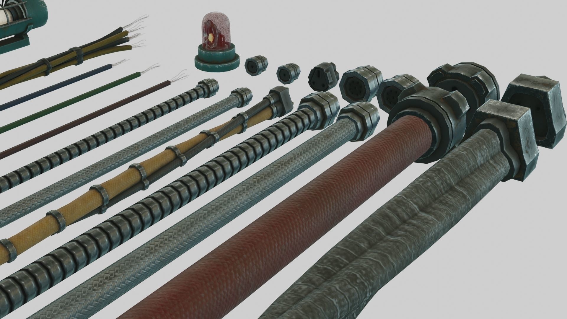 Low Poly PBR Miscellaneous Sci Fi Asset Pack Low-poly 3D model_22