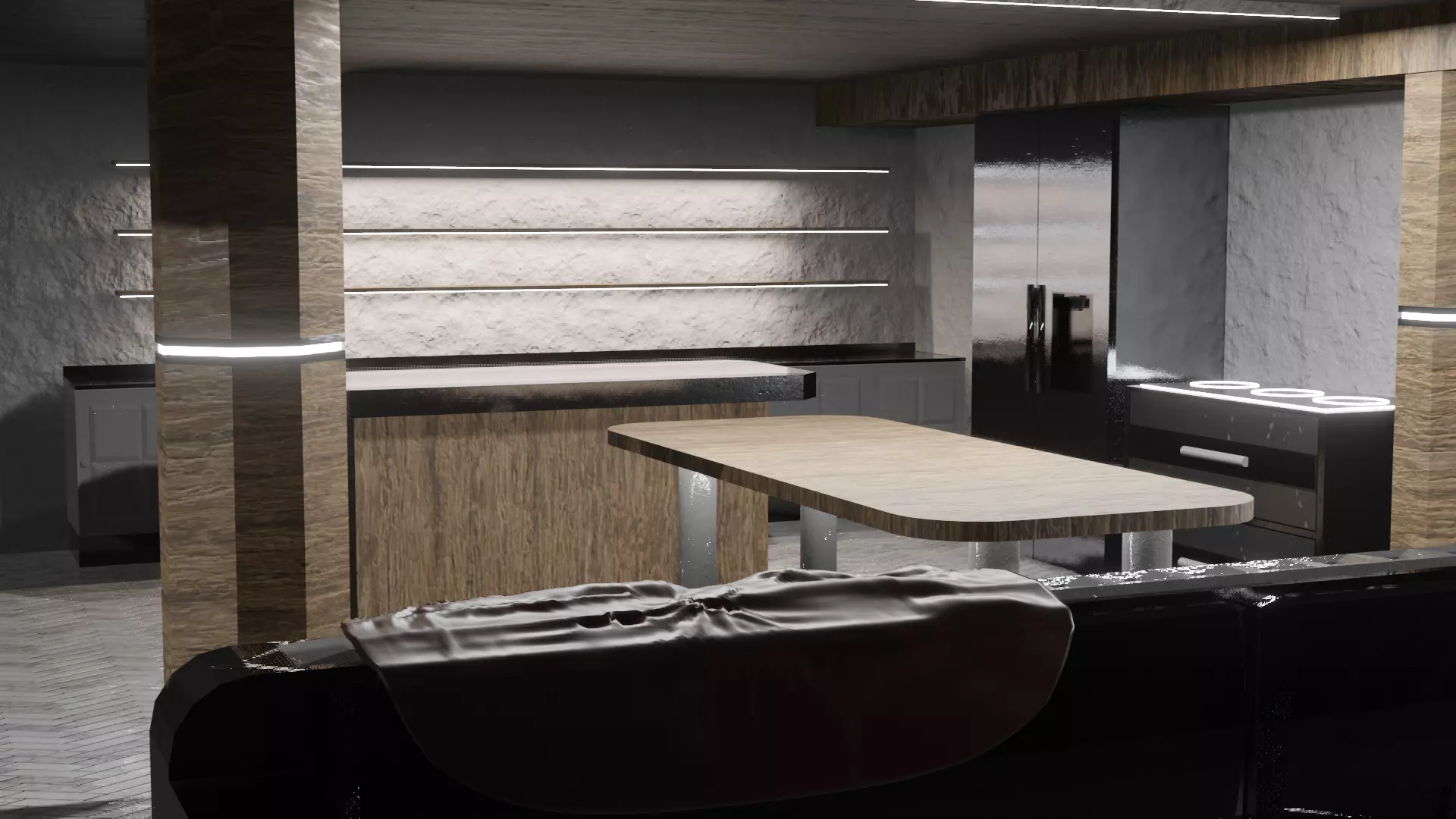 Apartament V2 Low-poly 3D model_0