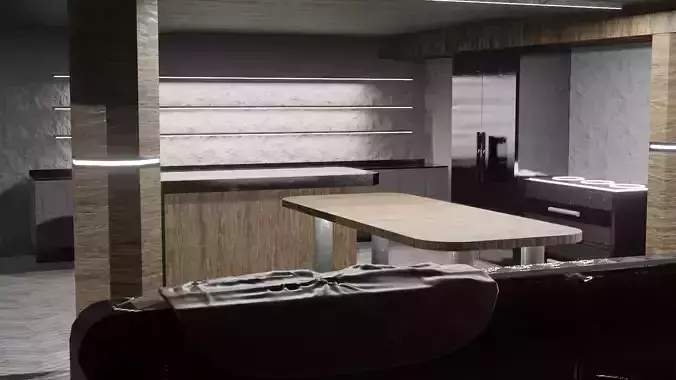Apartament V2 Low-poly 3D model
