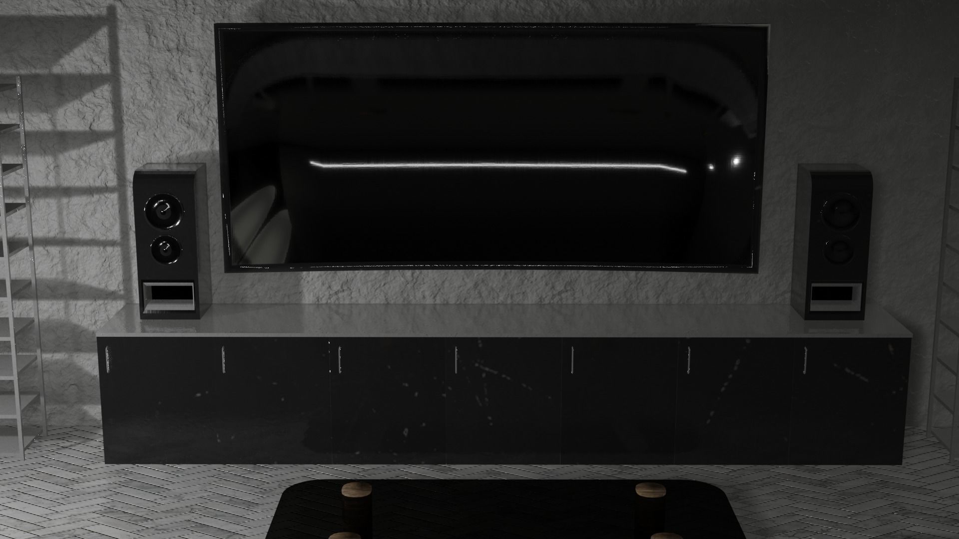 Apartament V2 Low-poly 3D model_6