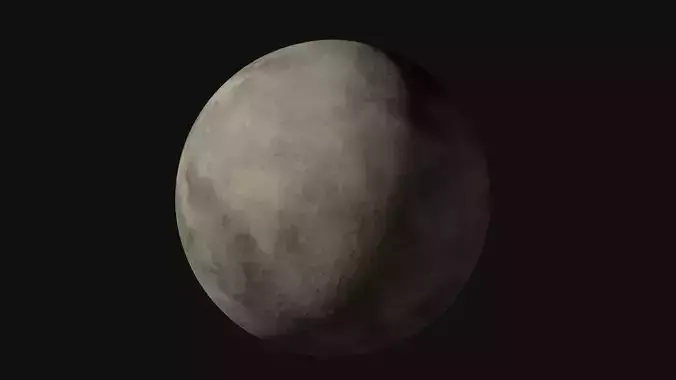 Barren Planet 02 - 4K 3D model